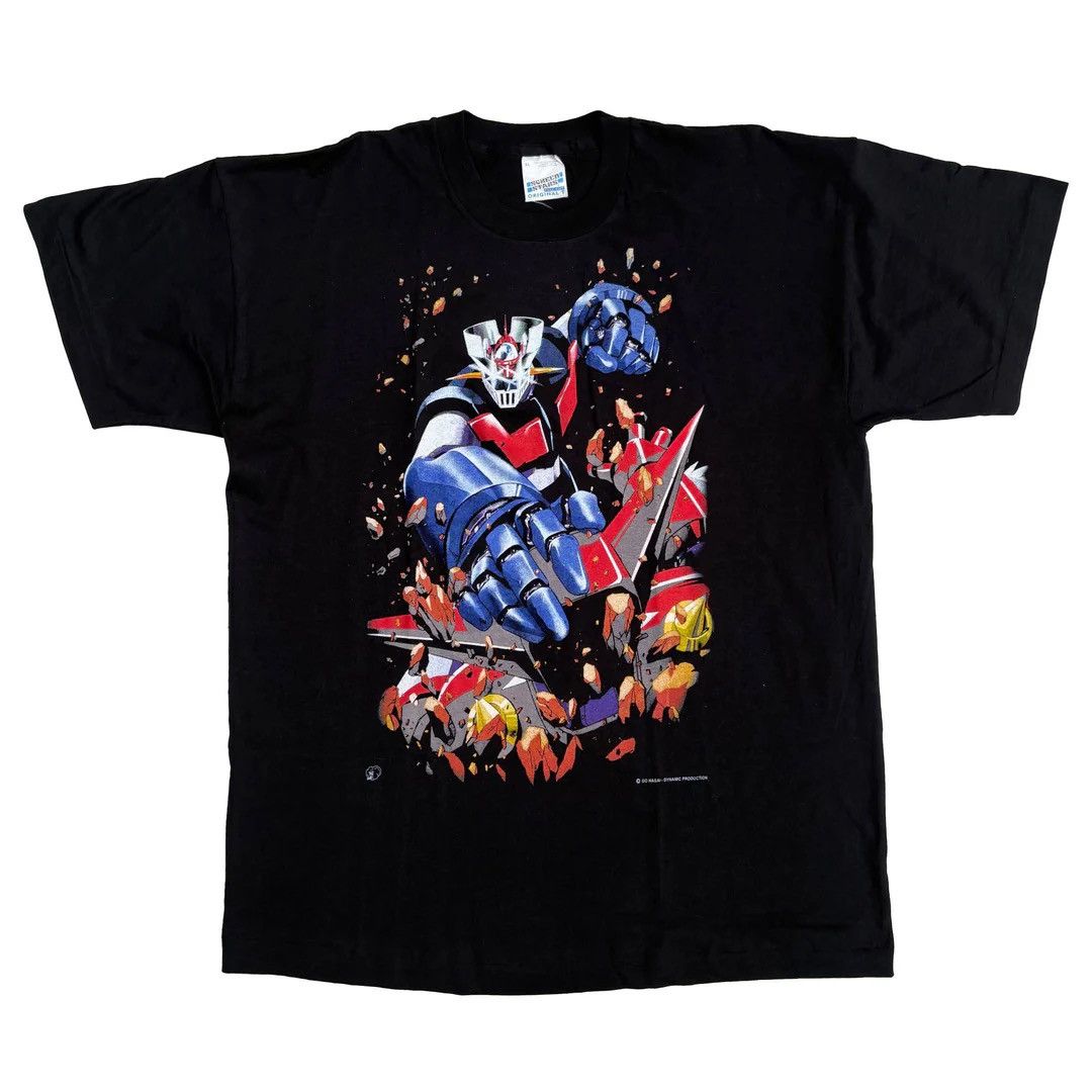 Vintage Mazinger Z 1990 90s Vintage Anime Japan Manga Rare T-Shirt Size US XL / EU 56 / 4 - 1 Thumbnail