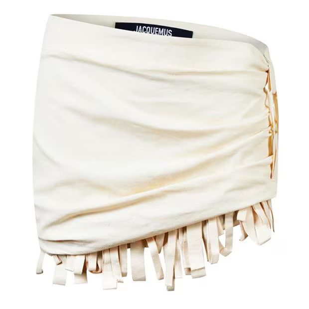 Jacquemus o1g2r1mq1024 Mini Skirt in White Size 27" / US 4 / IT 40 - 1 Thumbnail