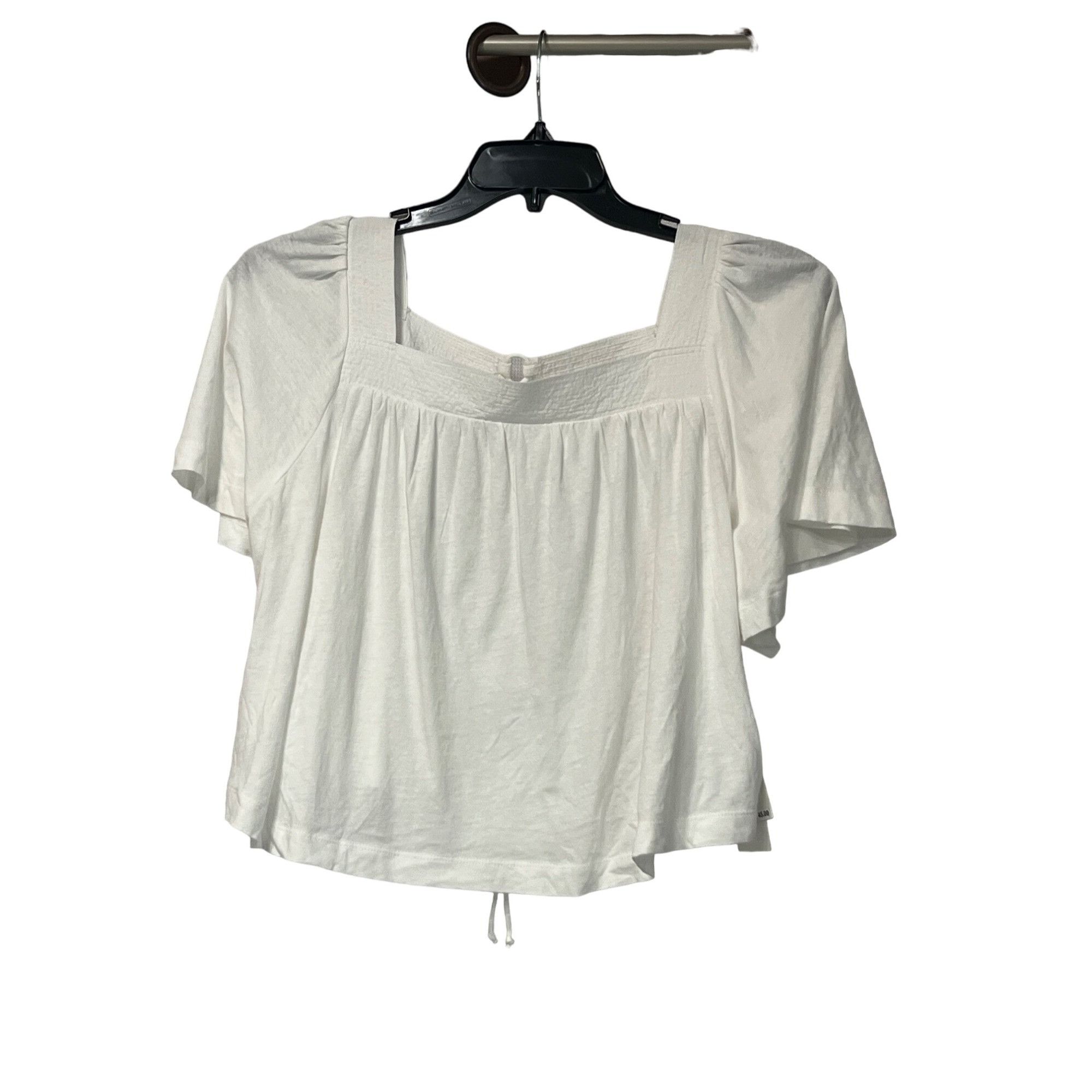 Treasure & Bond Treasure & Bond Cotton & Linen Square Neck Top, White, M Size M / US 6-8 / IT 42-44 - 9 Thumbnail