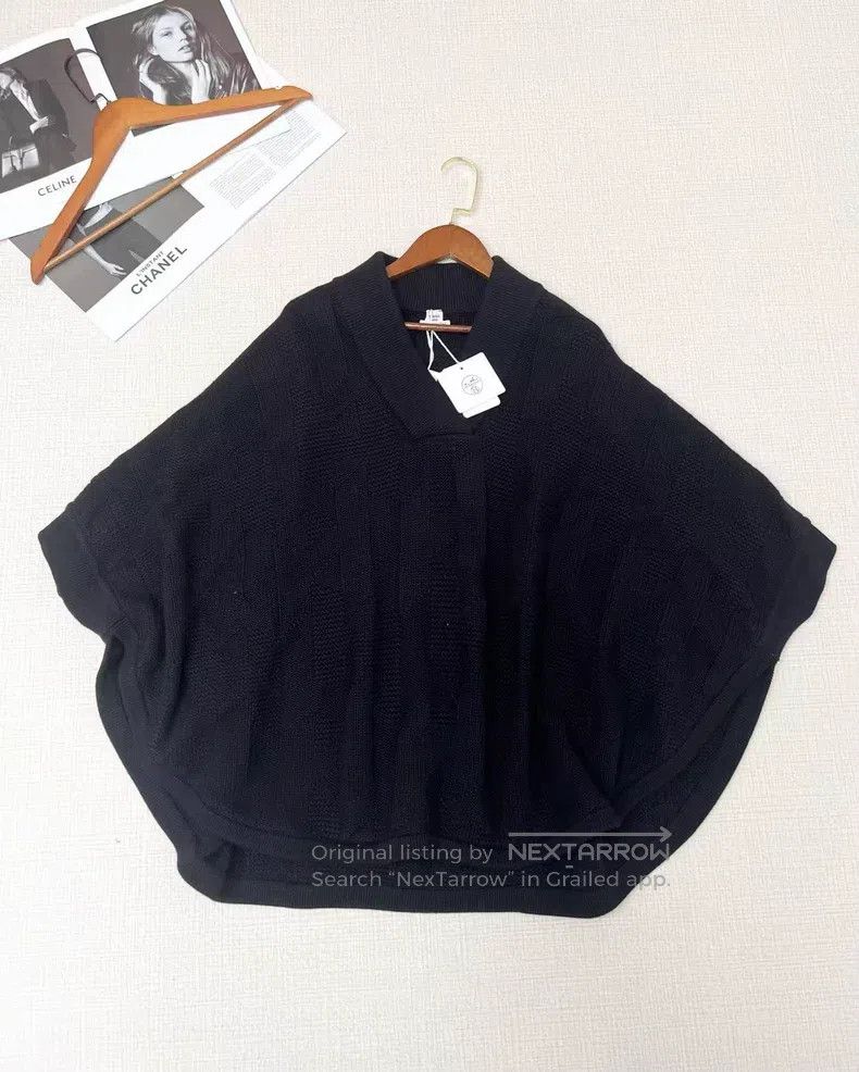 Hermes Hermes New style hooded sweater poncho Size XXS / US 00 / IT 34 - 1 Thumbnail