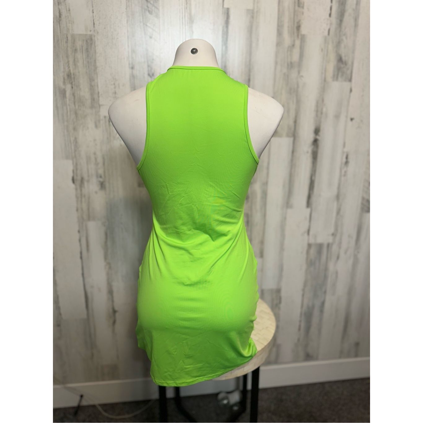 Other Fashion Nova Lime Green Cross Front Bodycon Mini Dress – Medium Size M / US 6-8 / IT 42-44 - 5 Thumbnail