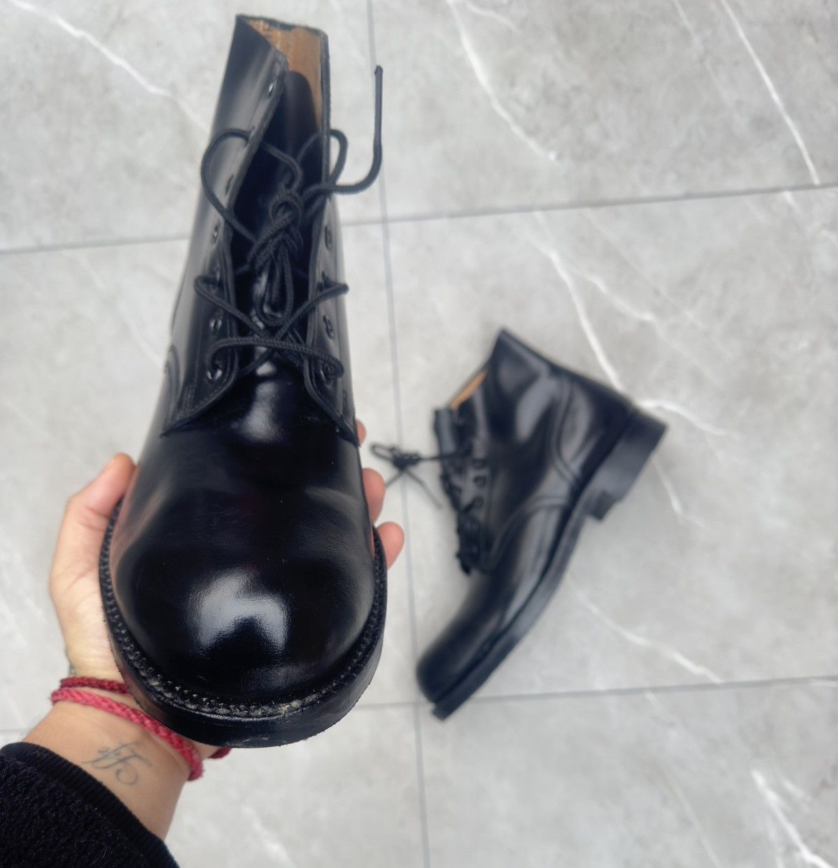 Other 1985 Vintage Steel Toe Ankle Combat Boots Size US 10 / EU 43 - 6 Thumbnail