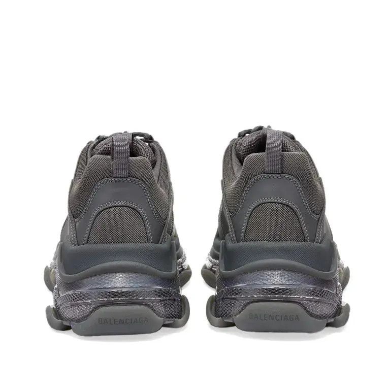 Balenciaga o1la1rc1a1024 Triple S Clear Sole Sneakers in Dark Grey Size US 12 / EU 45 - 3 Thumbnail
