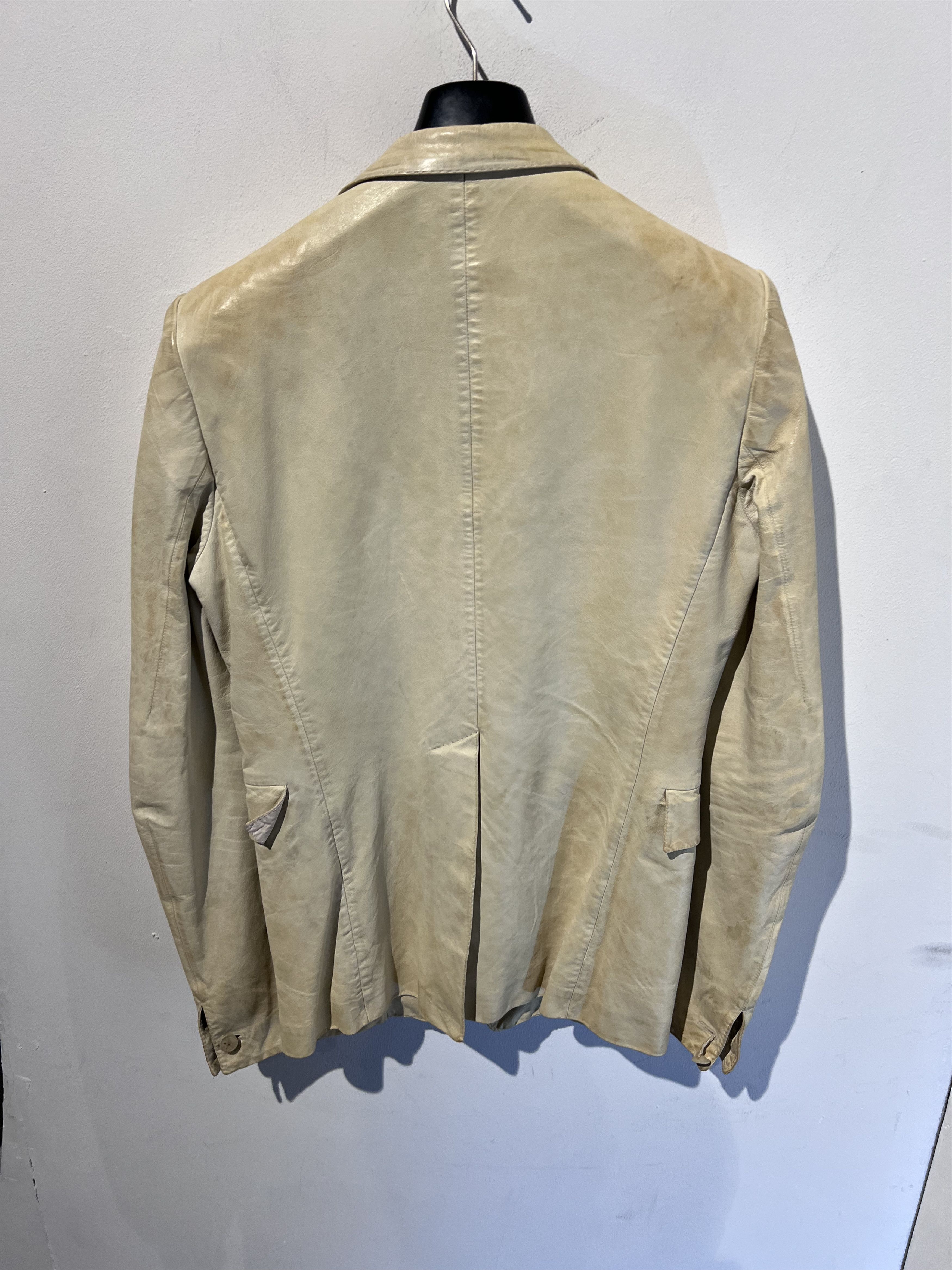 Carol Christian Poell Milk LM/260 ROOLS-PTC/33 Leather Blazer Jacket Size 50R - 6 Thumbnail