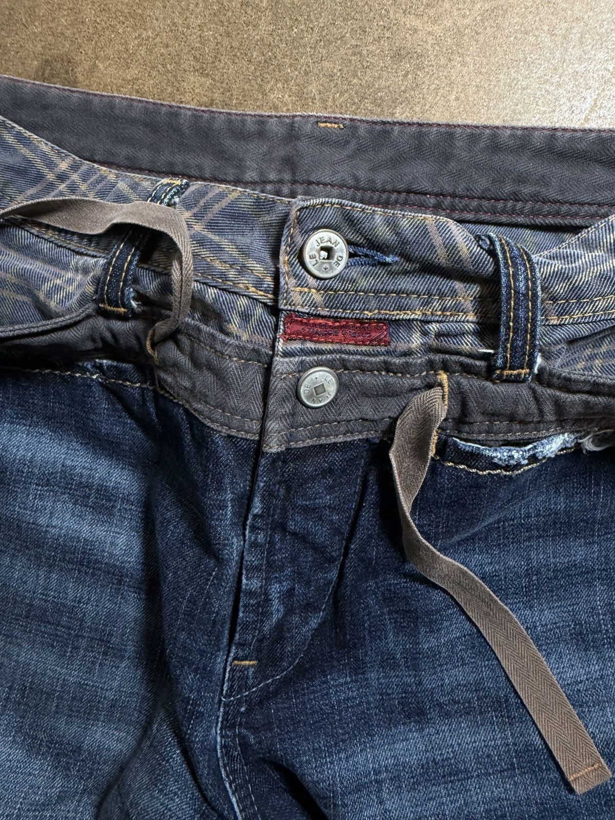 Marithe + Francois Girbaud DOUBLE LAYERED WAISTBAND FLANNEL DENIM Size US 30 / EU 46 - 5 Thumbnail