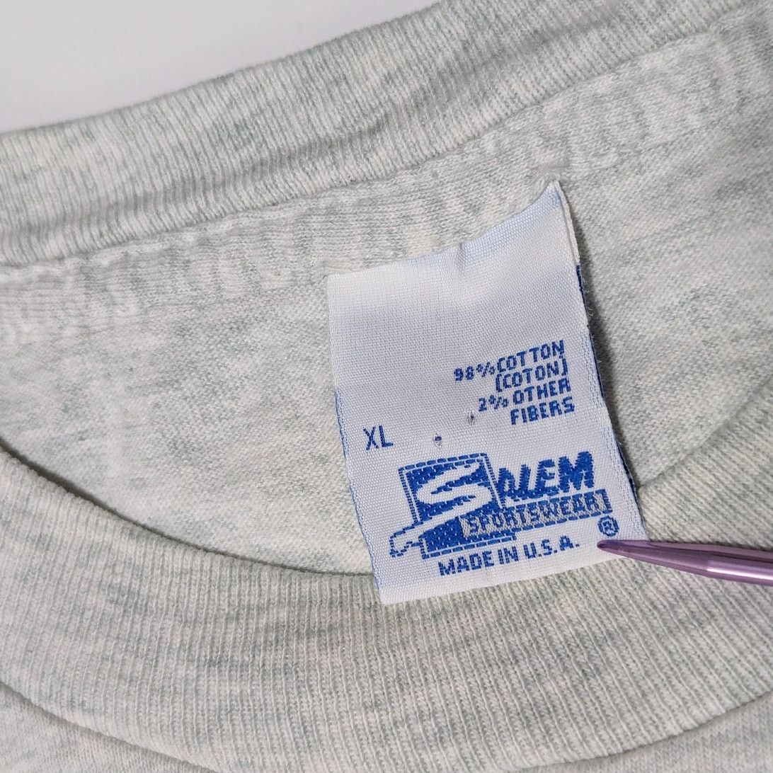 Salem Sportswear × Vintage Vintage Single Stitch Karl Malone Utah Jazz Tee Shirt MVP 96 Size US XL / EU 56 / 4 - 5 Thumbnail