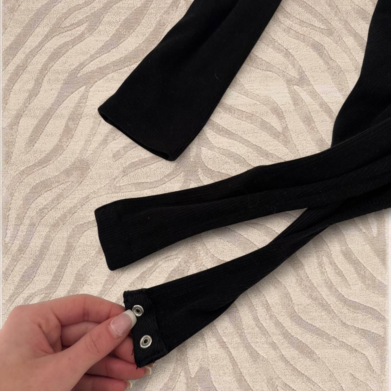 Francesco Smalto Francesca’s Black bodysuit with beaded collar Size ONE SIZE - 6 Thumbnail