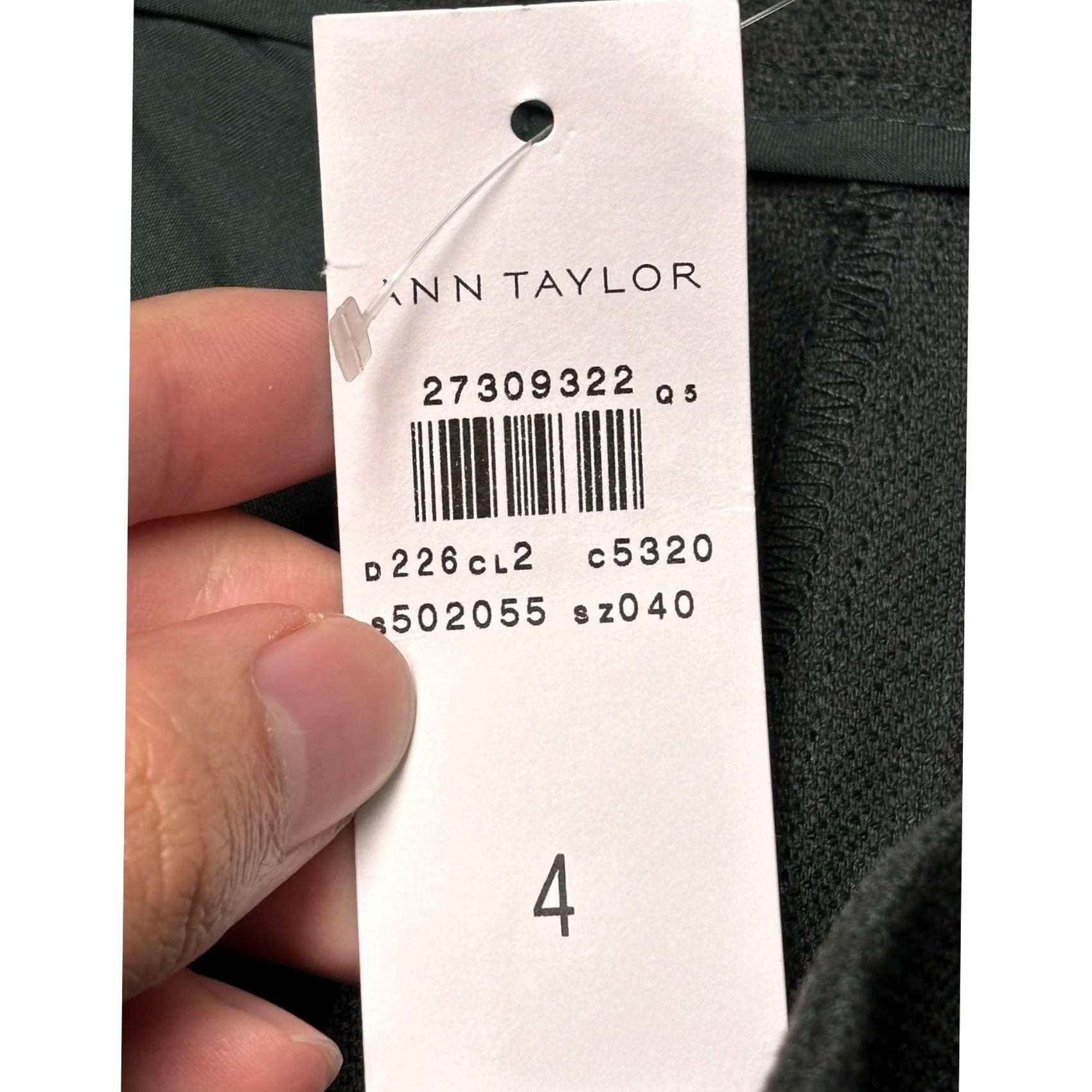 Ann Taylor NWT Ann Taylor The Cotton Crop Pants Green Linen Blend Mid Rise Womens 4 W32 L26 Size 27" / US 4 / IT 40 - 4 Thumbnail