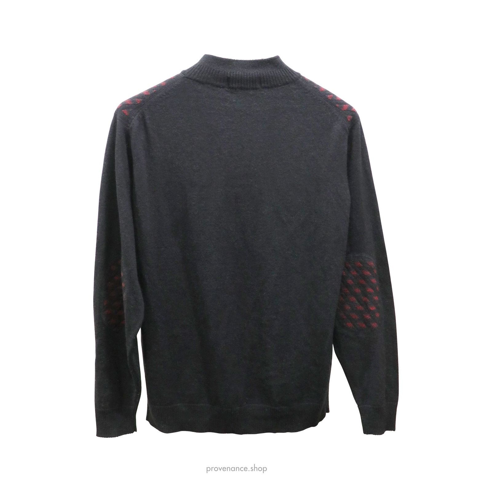 Paul & Shark 🔴 Yachting Quarter-Zip Wool Sweater - Black Size US L / EU 52-54 / 3 - 2 Thumbnail