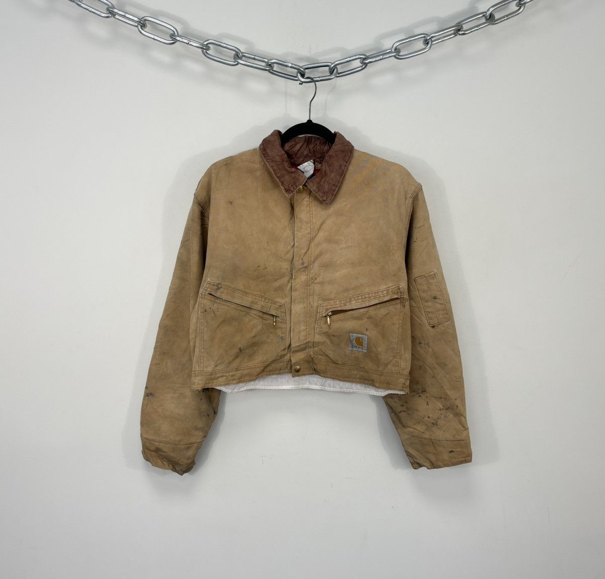 Carhartt Vintage 90s Carhartt Made In USA Hype Boxy Cropped Jacket Size US M / EU 48-50 / 2 - 1 Thumbnail