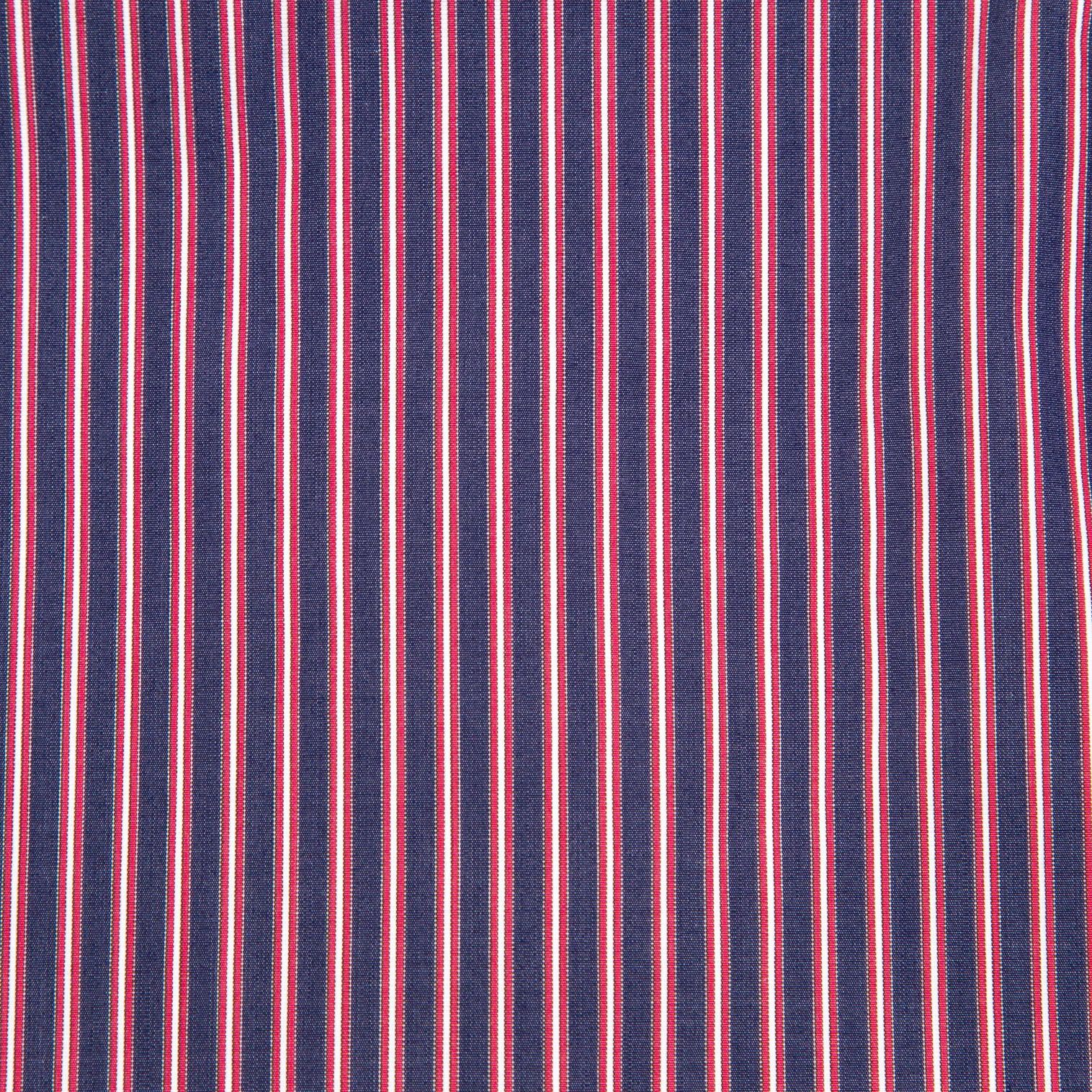Junya Watanabe Striped Panel Shirt in Navy and Red, Size XS Size US XS / EU 42 / 0 - 14 Thumbnail