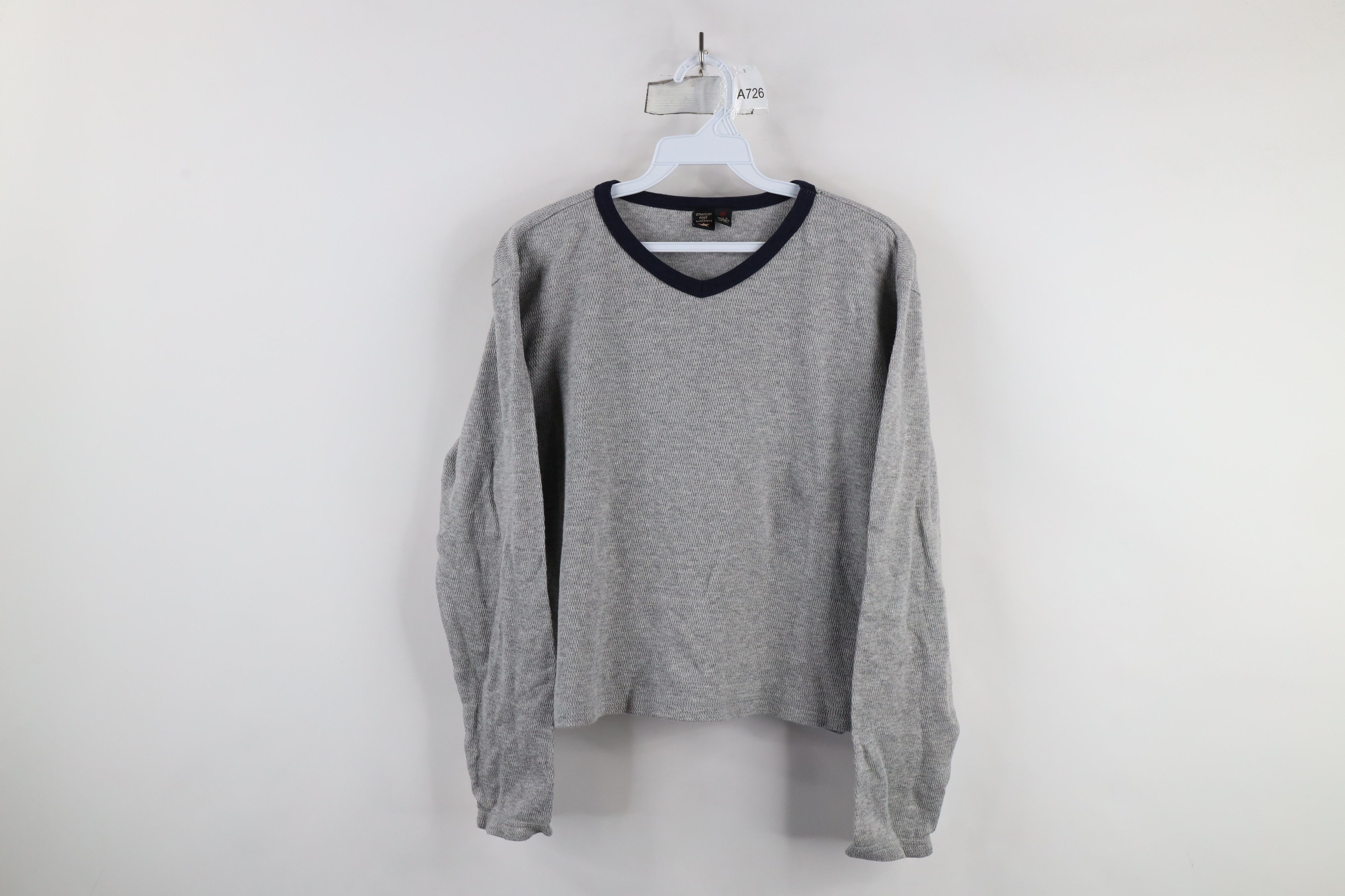 American Eagle Outfitters × Vintage Vintage 90s American Eagle Outfitters Waffle Knit T-Shirt Size M / US 6-8 / IT 42-44 - 1 Thumbnail
