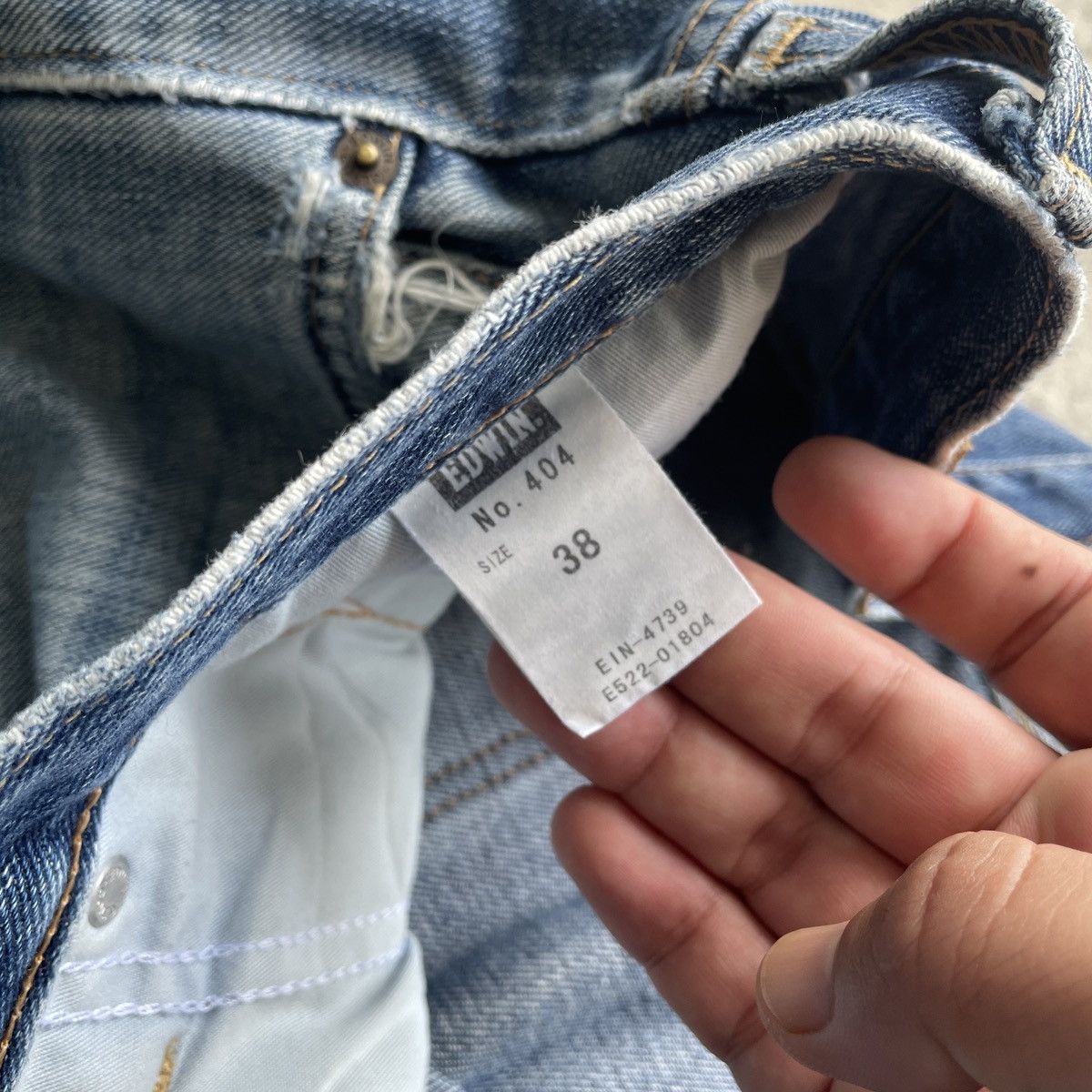 Edwin W38💥 Vintage Edwin Faded Distressed Jeans Denim Pants Size US 38 / EU 54 - 6 Thumbnail