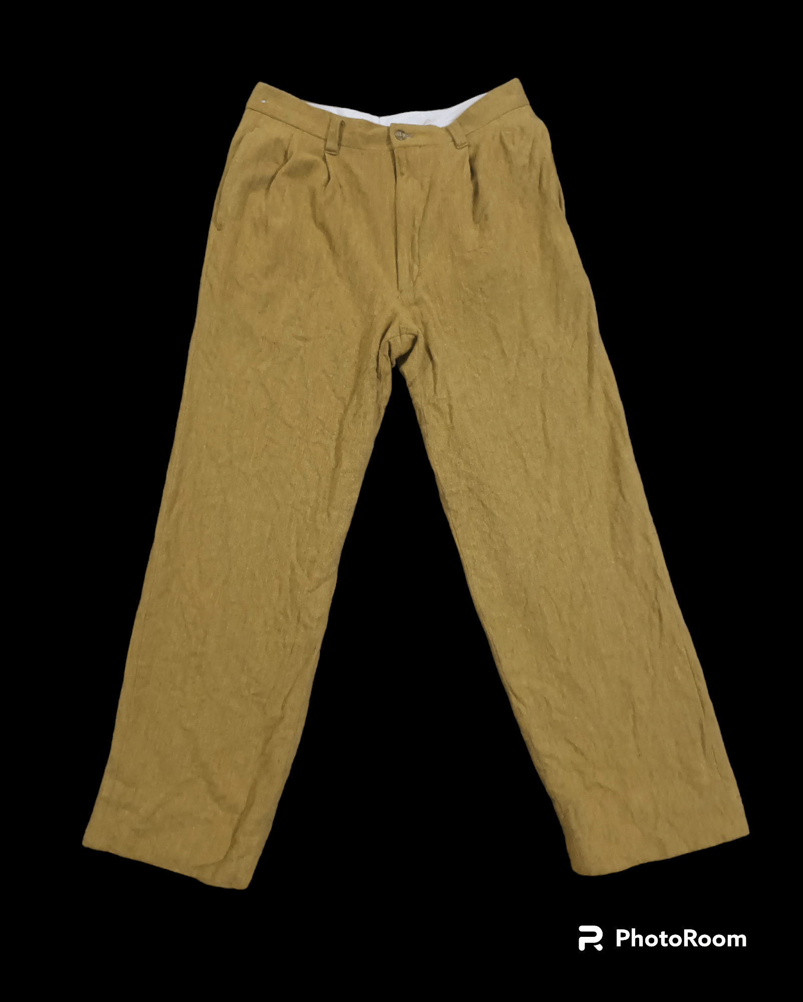 image of Jun Men Made In Japan Pants in Mustard Yellow (Size 32)