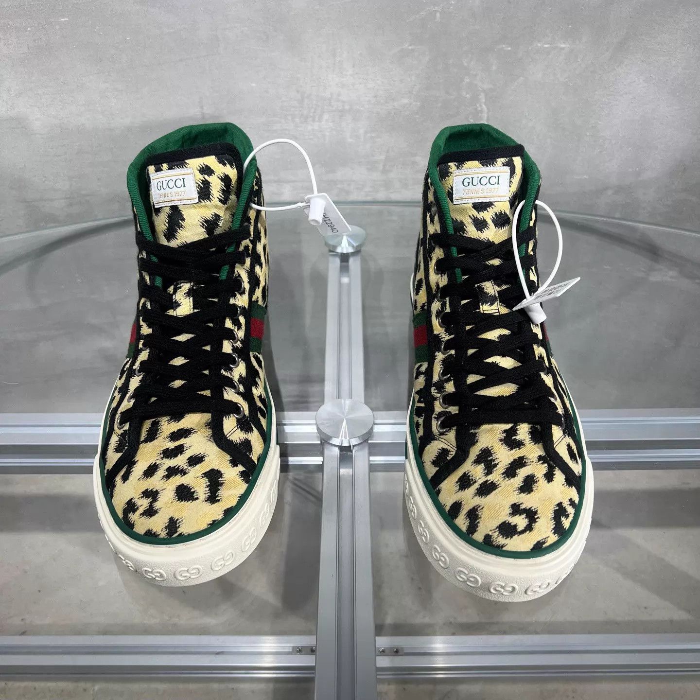 Gucci GUCCI Tennis 1977 Leopard Print Sneakers UK8/42 Size US 9 / EU 42 - 1 Thumbnail