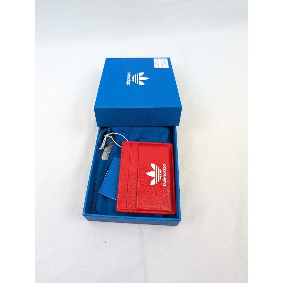 Balenciaga o1rshd1 Q:3 /DUP/ Size:OS / Arena Lamb Card Holder Red/White Size ONE SIZE - 12 Thumbnail
