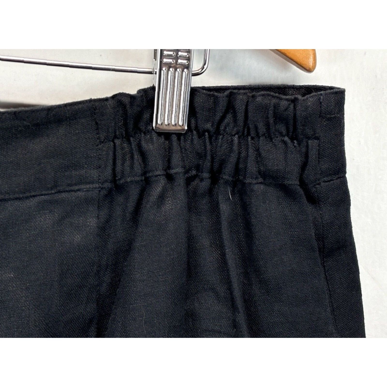 Ralph Lauren NEW Lauren Ralph Lauren Plus Size 20W Black Linen Dress Pants Slacks Belted Womens Classic Size 42" / US 20 - 6 Thumbnail