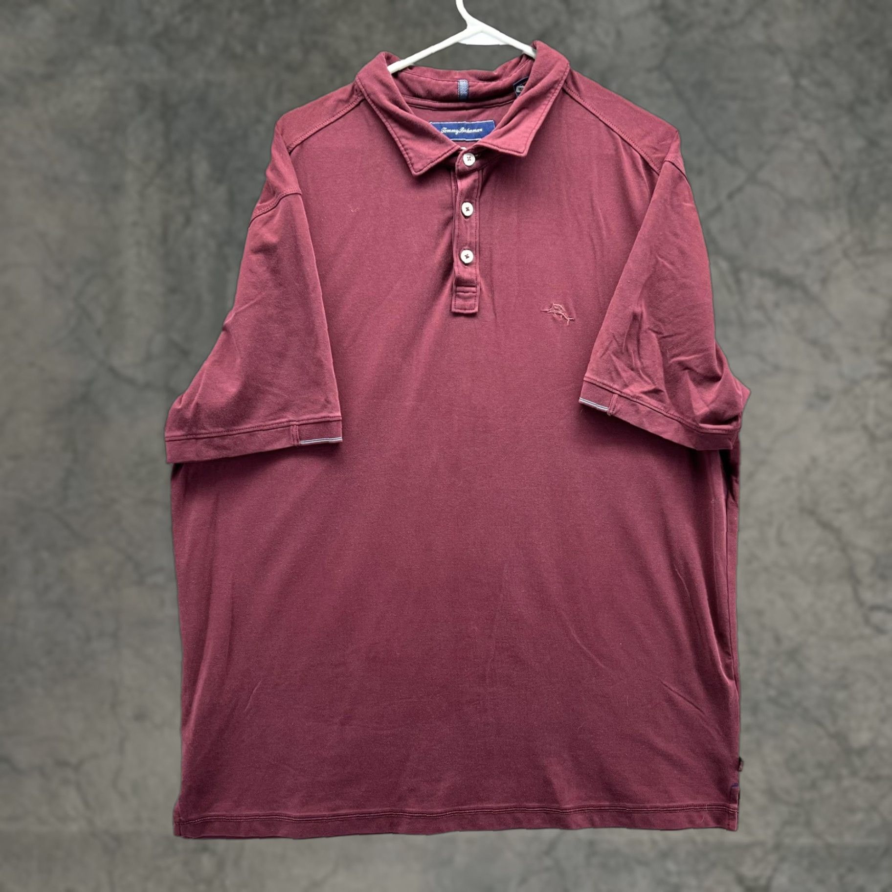 Tommy Bahama VINTAGE Tommy Bahama Polo Shirt Mens XL Red Solid Marlin Logo Stretch Relaxed Casual Size US XL / EU 56 / 4 - 1 Thumbnail