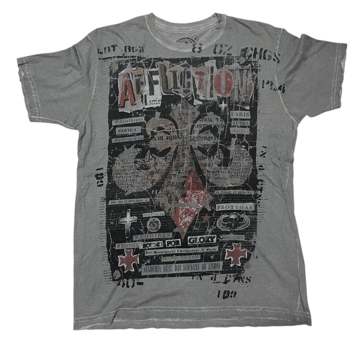 Affliction Affliction Tshirt Chrome Hearts Design Made in Usa Size US M / EU 48-50 / 2 - 1 Thumbnail