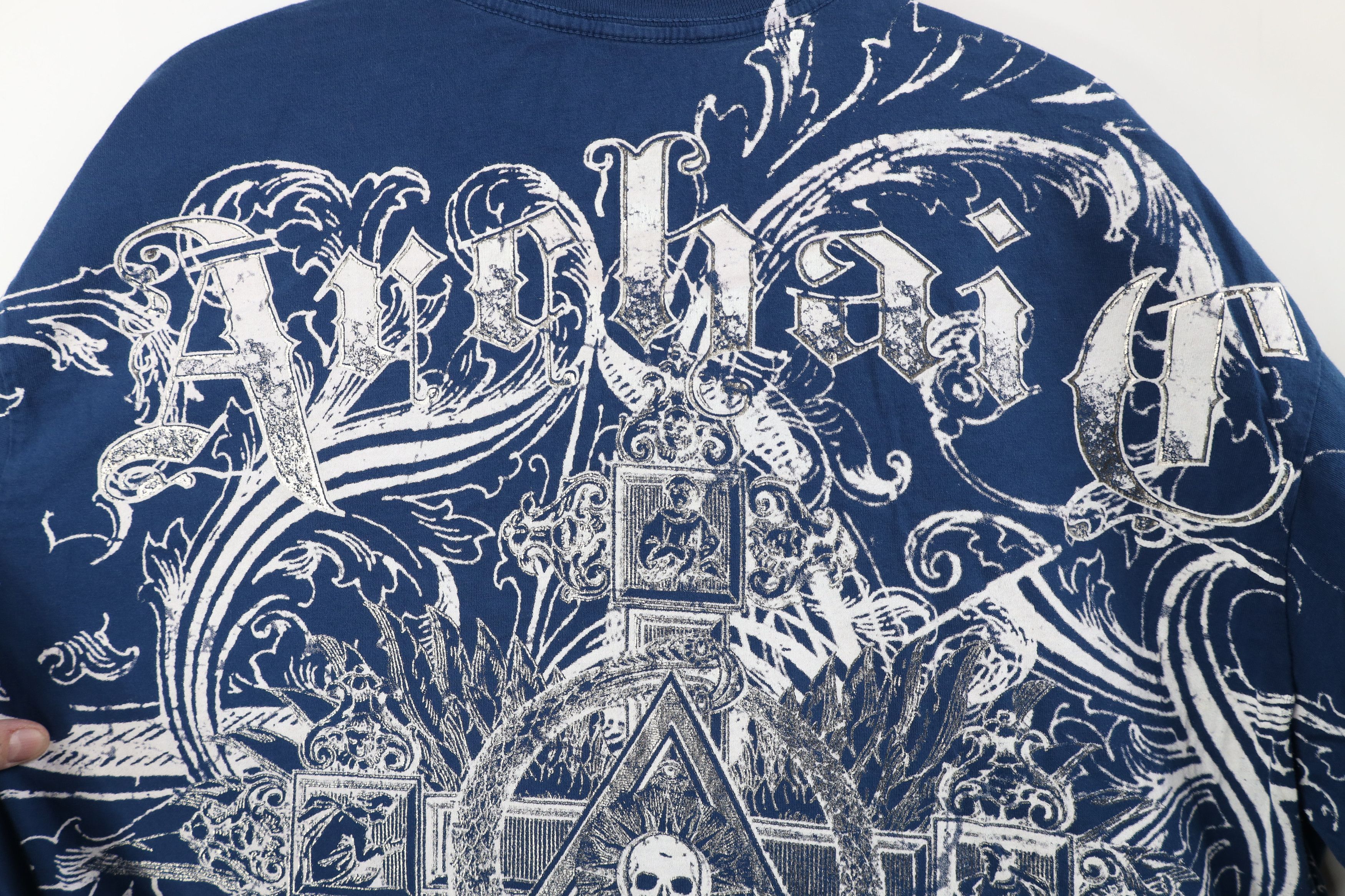 Affliction Vintage Affliction Tribal Cross Skull UFC MMA T-Shirt USA Size US XXL / EU 58 / 5 - 11 Thumbnail