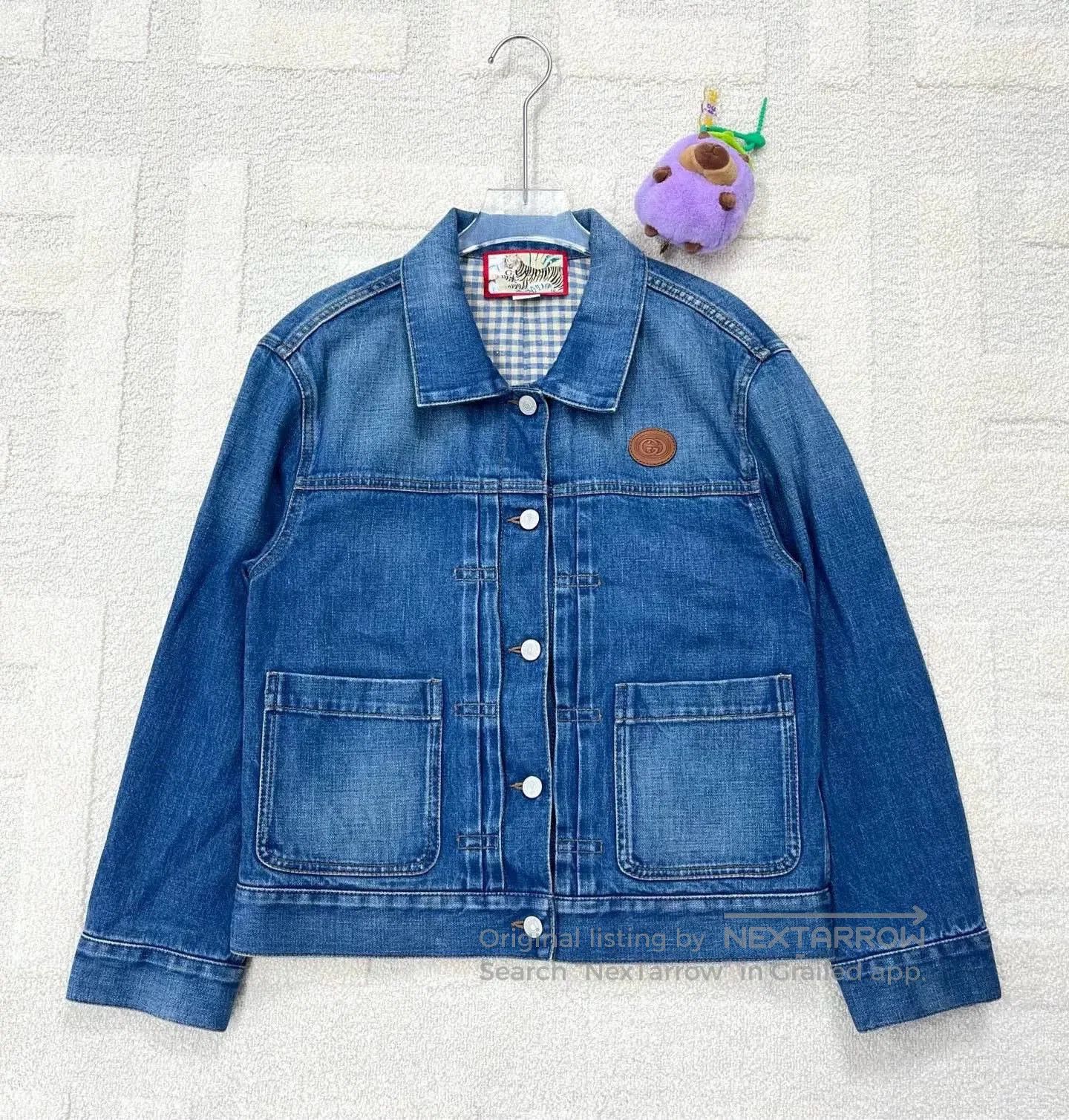 Gucci Gucci Tiger Embroidered Denim Jacket. Size US S / EU 44-46 / 1 - 1 Thumbnail
