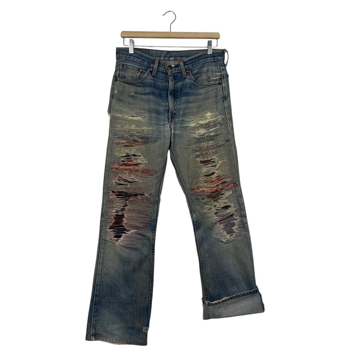 Levi's Vinatage Levis Sashiko Custom Denim Jeans Size US 30 / EU 46 - 12 Thumbnail