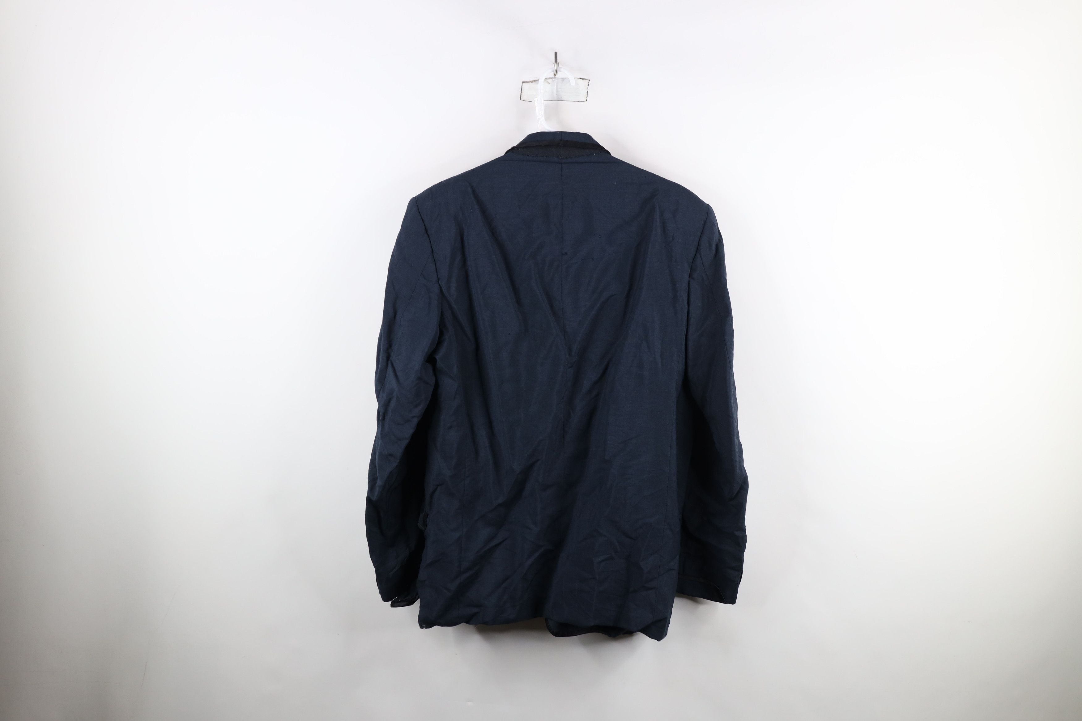 Vintage Vintage 50s Formal Tuxedo Prom Smokers Jacket Wool Blue USA Size US XL / EU 56 / 4 - 15 Thumbnail