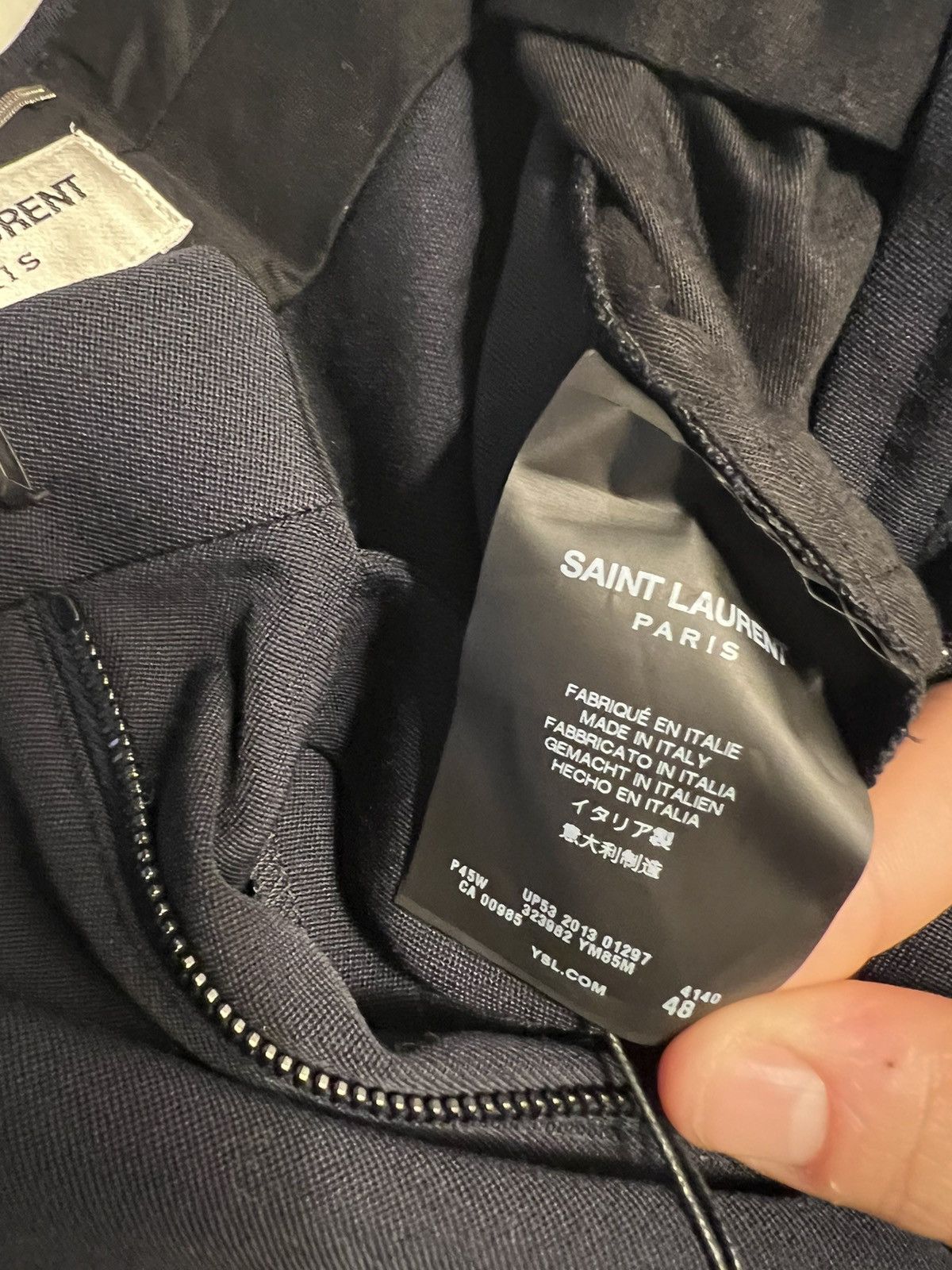 Hedi Slimane × Saint Laurent Paris Saint Laurent Paris SS13 tailored navy pants Size US 32 / EU 48 - 7 Thumbnail