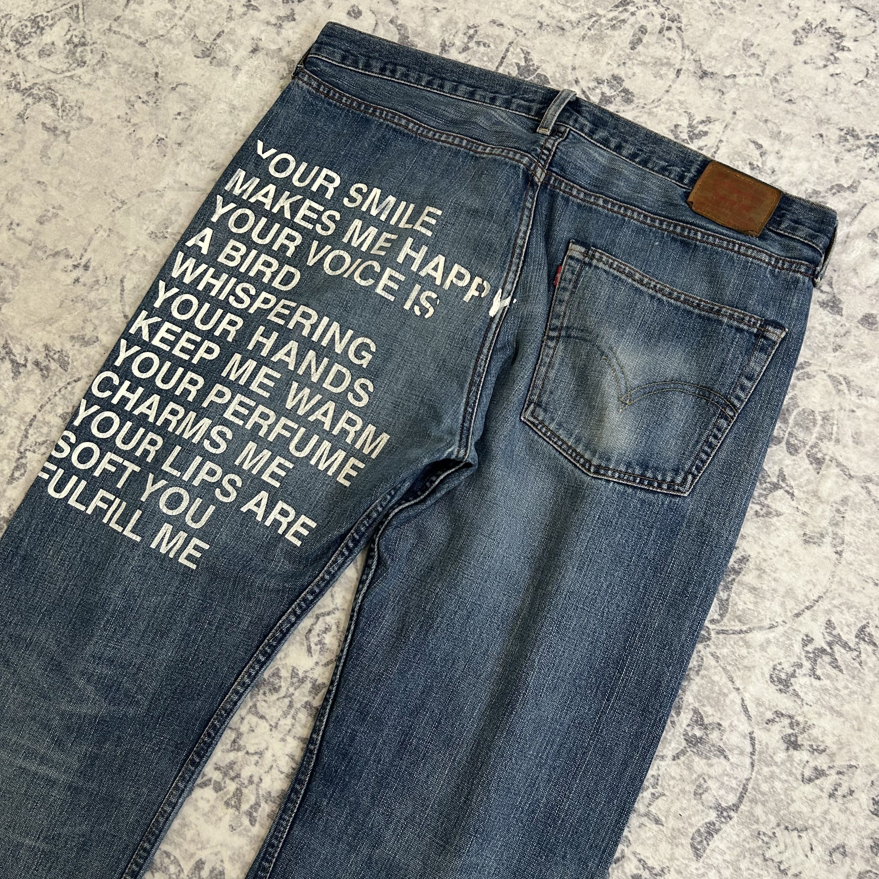 Junya Watanabe Junya Watanabe SS02 Poem Jeans Size US 35 - 2 Thumbnail