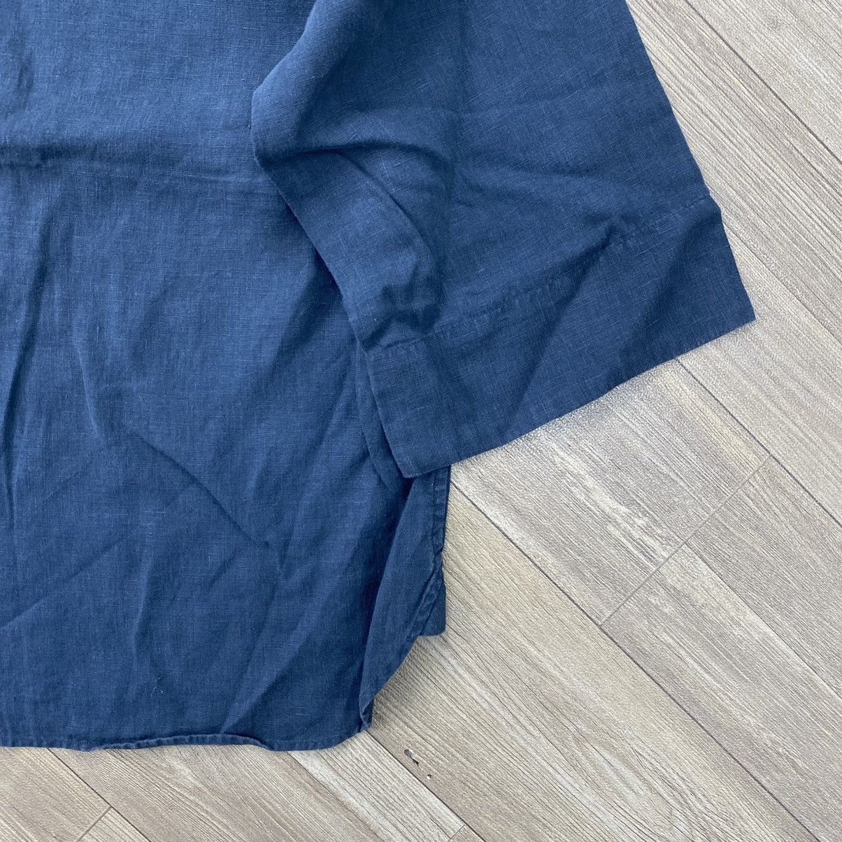 Margaret Howell Luxury Margaret Howell MHL Navy Linen Shirt Blouse Size S / US 4 / IT 40 - 6 Thumbnail