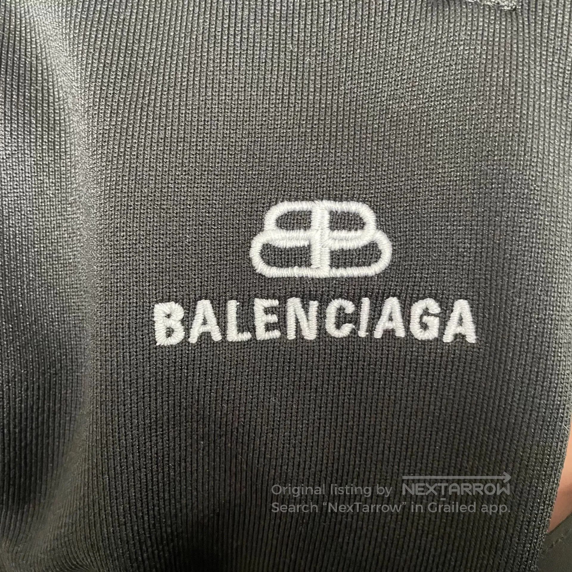 Balenciaga black balenciaga logo embroidered track pants. Size US 34 / EU 50 - 2 Thumbnail