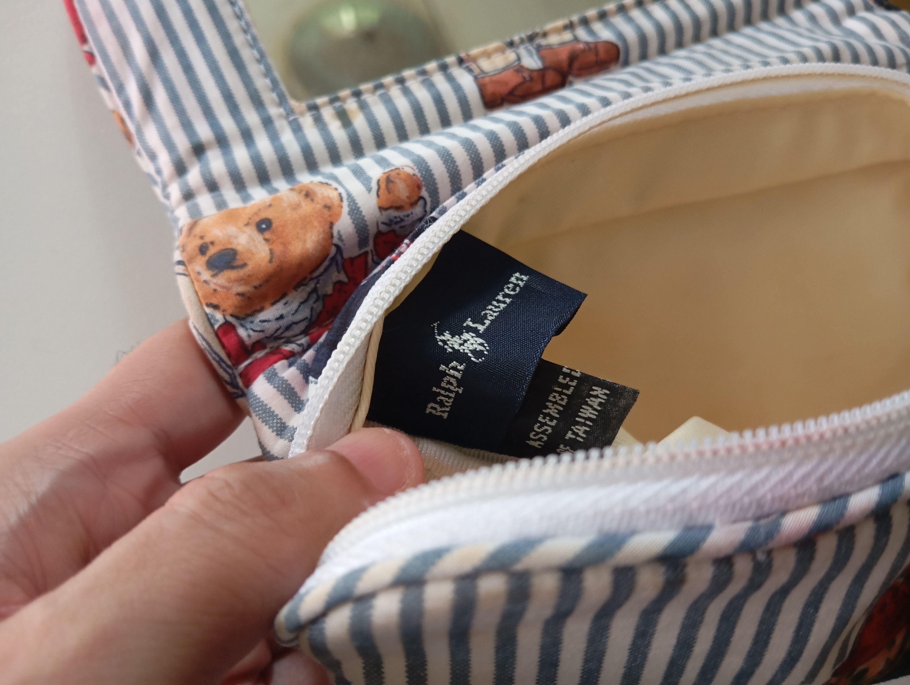 Polo Ralph Lauren Polo RL Bear 🐻 Pouch Make Up Bag Wallet 👛 Size ONE SIZE - 5 Thumbnail