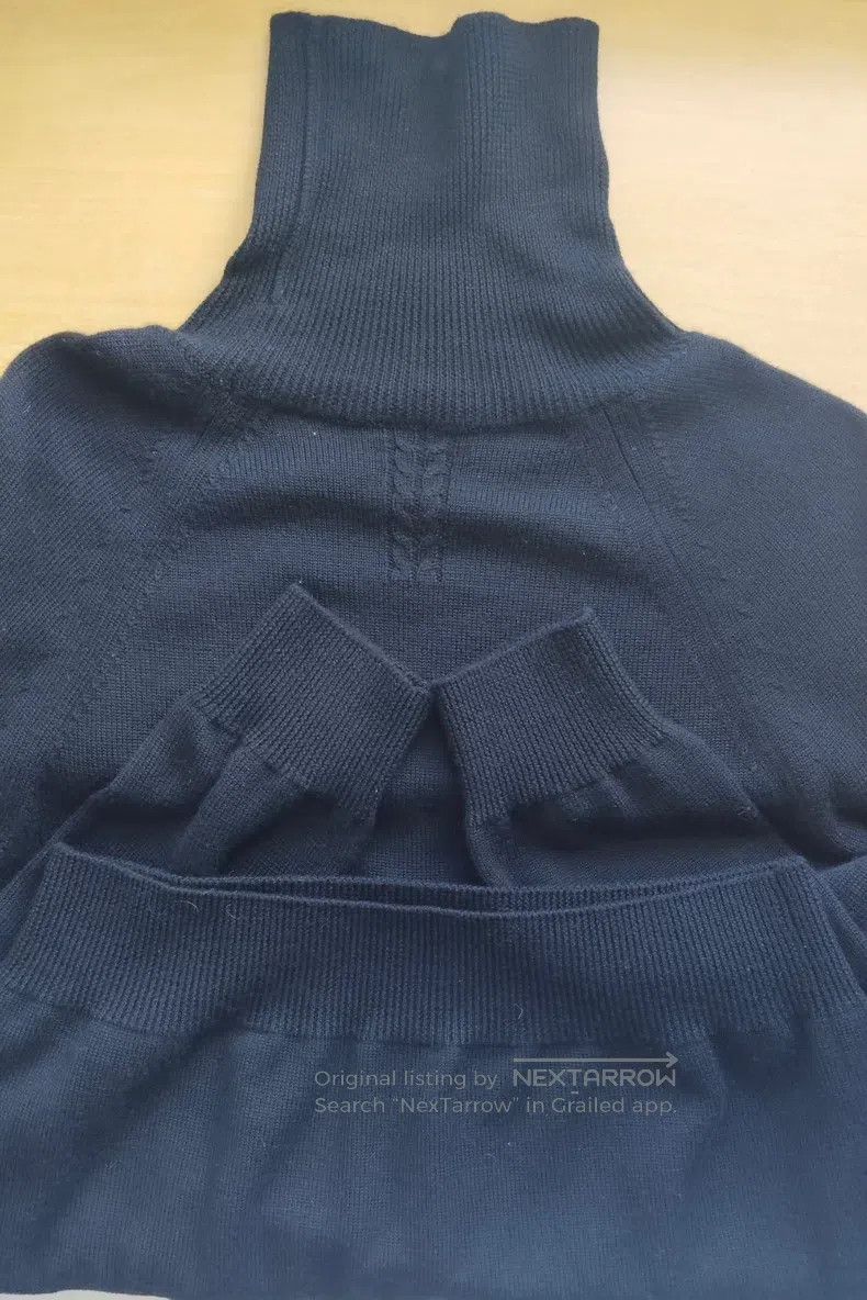 Saint Laurent Paris Saint Laurent Paris Black High-neck Wool Sweater Size US L / EU 52-54 / 3 - 4 Thumbnail