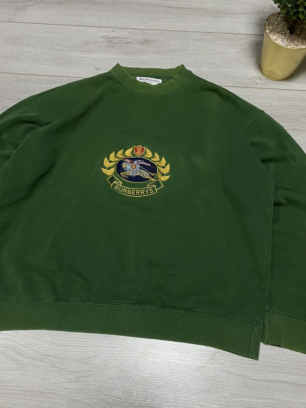 Burberry Burberry prorsum vintage sweatshirt big logo Size US XL / EU 56 / 4 - 3 Thumbnail