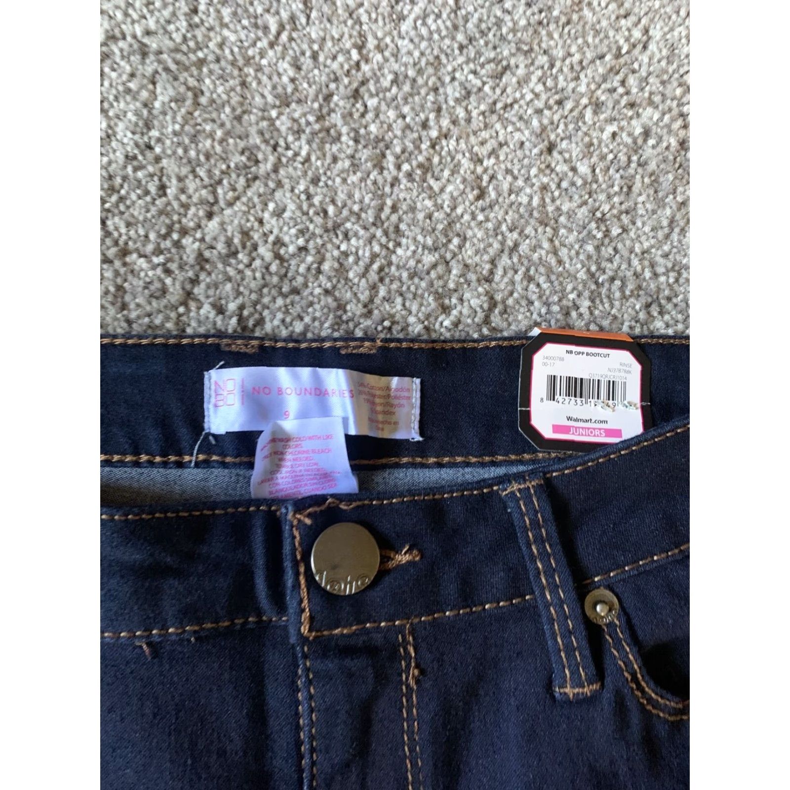 Vintage No Boundaries Jeans Jeans 9 Juniors Women Flared 30in Blue NWT Size 30" / US 8 / IT 44 - 2 Thumbnail
