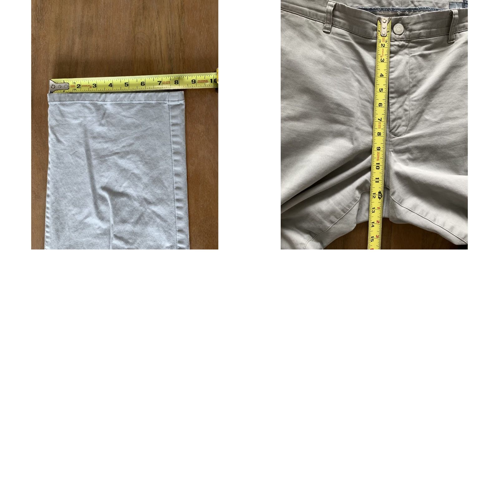 Bonobos Bonobos Slim Straight Leg Chino Pants Mens 38x32 Beige Flat Front Office Workwear pants Size US 38 / EU 54 - 8 Thumbnail