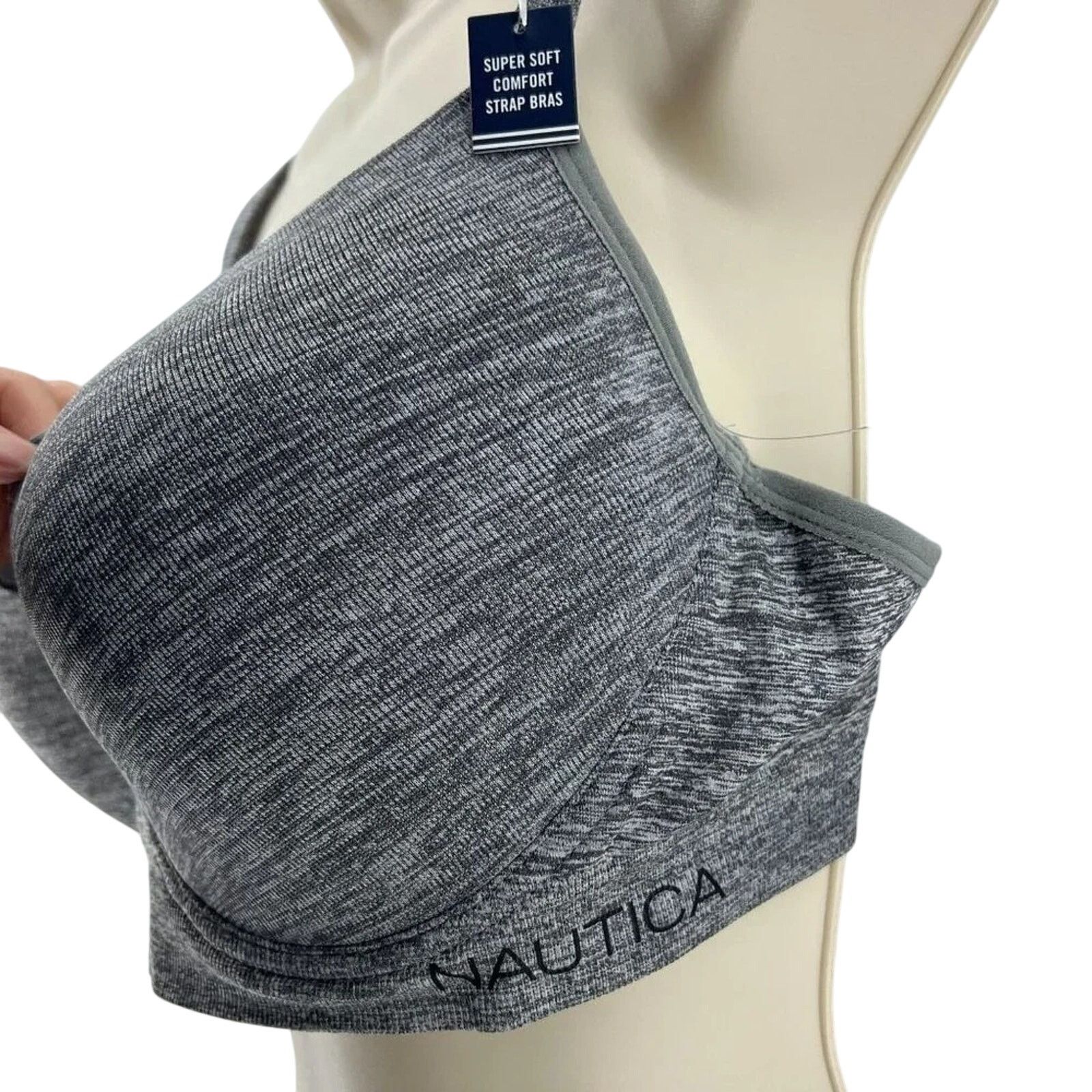 Nautica Nautica Intimates Grey Underwire Bra Size 40DD Size ONE SIZE - 2 Thumbnail