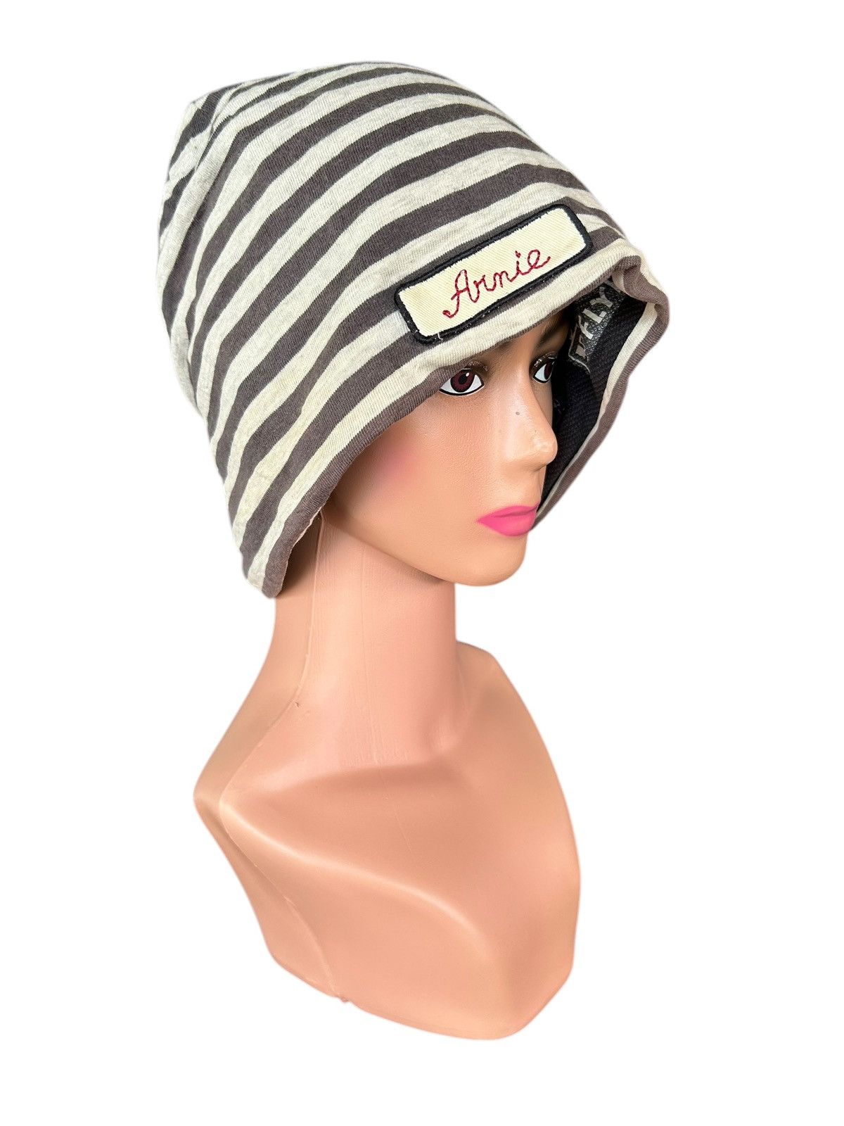 Japanese Brand × Kapital × Vintage Sunfaded Japanese Punk Bondage Style Reversible Beanie Hats Size ONE SIZE - 7 Thumbnail