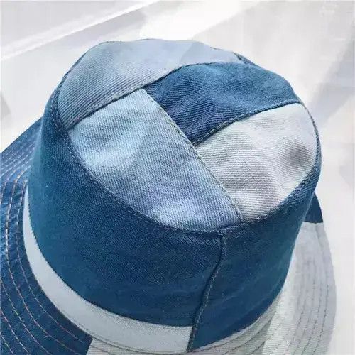 Other Multi Pattern Reconstructed Denim Bucket Hat Size ONE SIZE - 1 Thumbnail