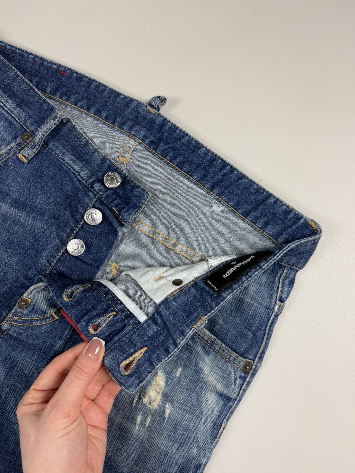 Dsquared2 Dsquared Men’s Distressed Denim Skater Skinny Jeans Size US 30 / EU 46 - 12 Thumbnail
