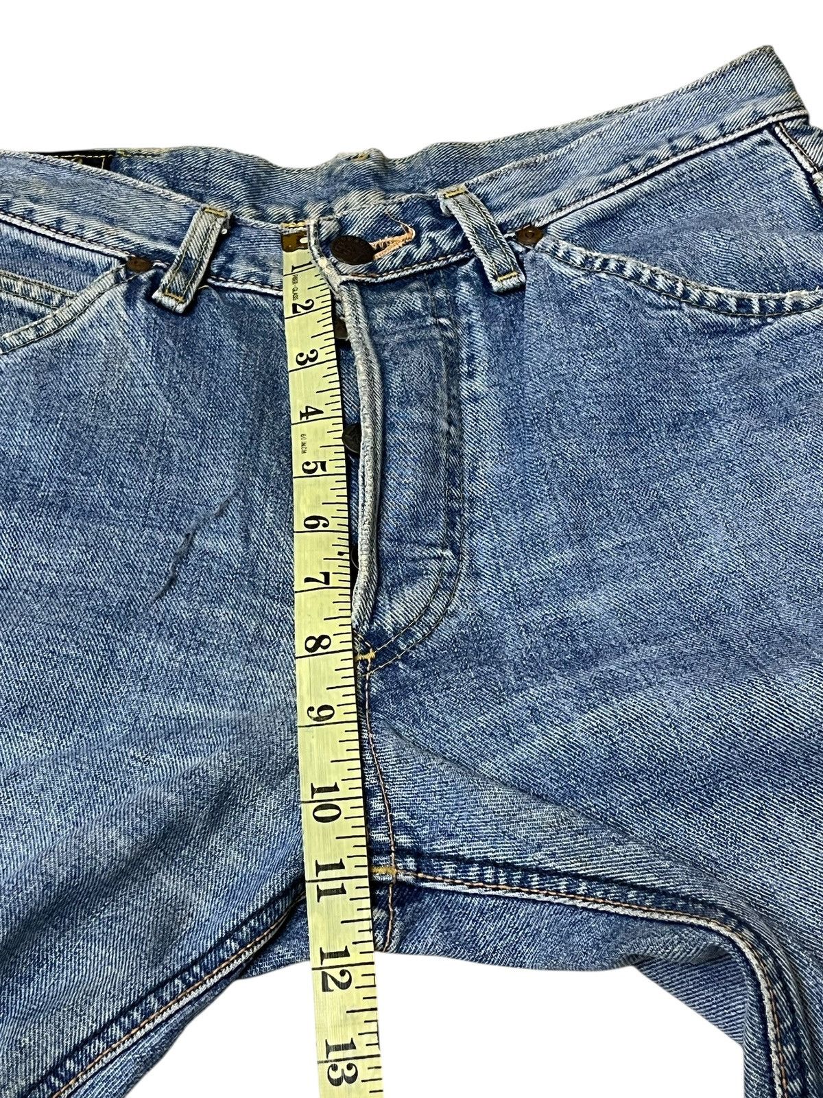 Japanese Brand Vintage LEE RIDERS repro 50s dirty half selvedge jeans Size US 29 - 20 Thumbnail