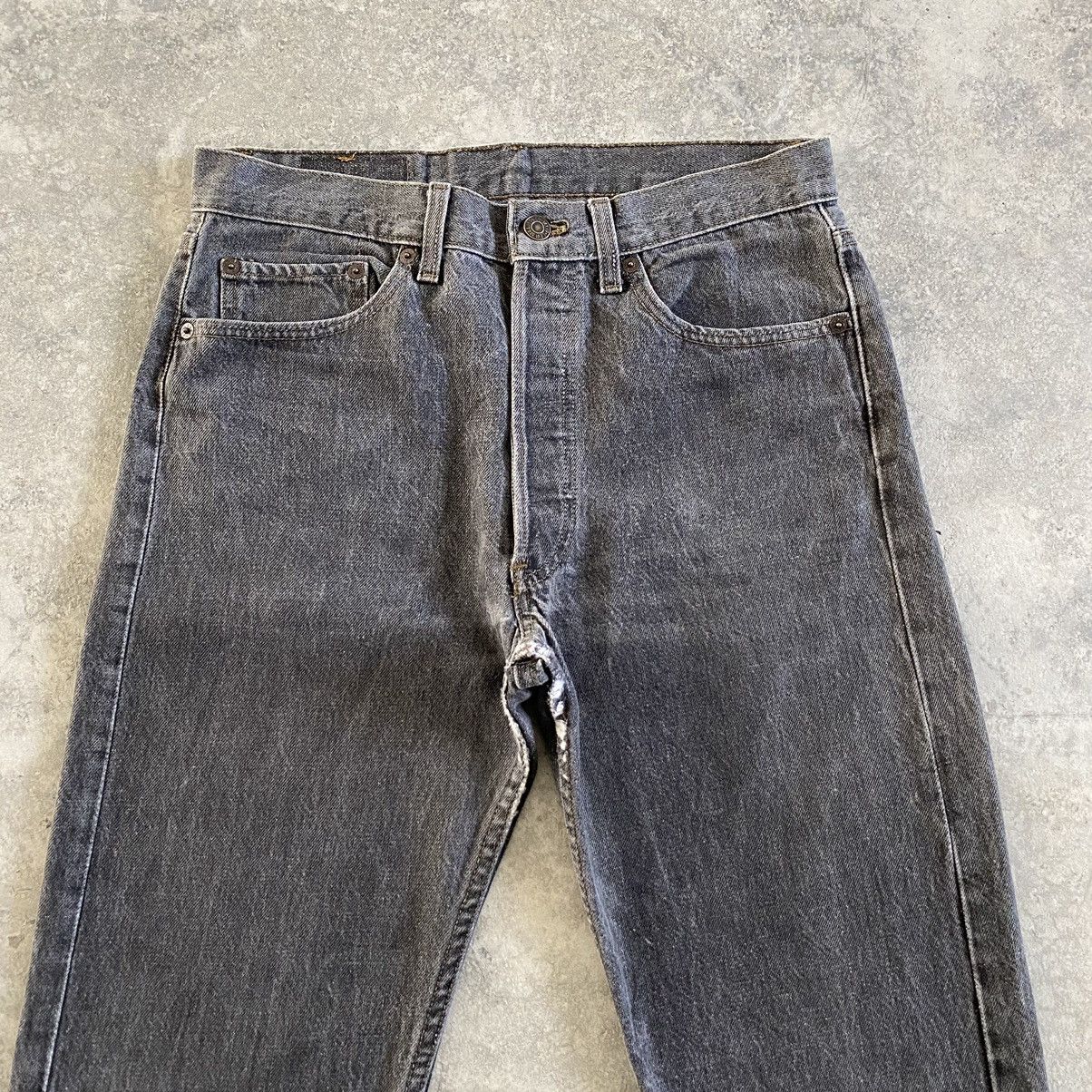 Levi's Vintage 1993 Levi’s 501 Ash Grey Denim Jeans Size US 30 / EU 46 - 3 Thumbnail