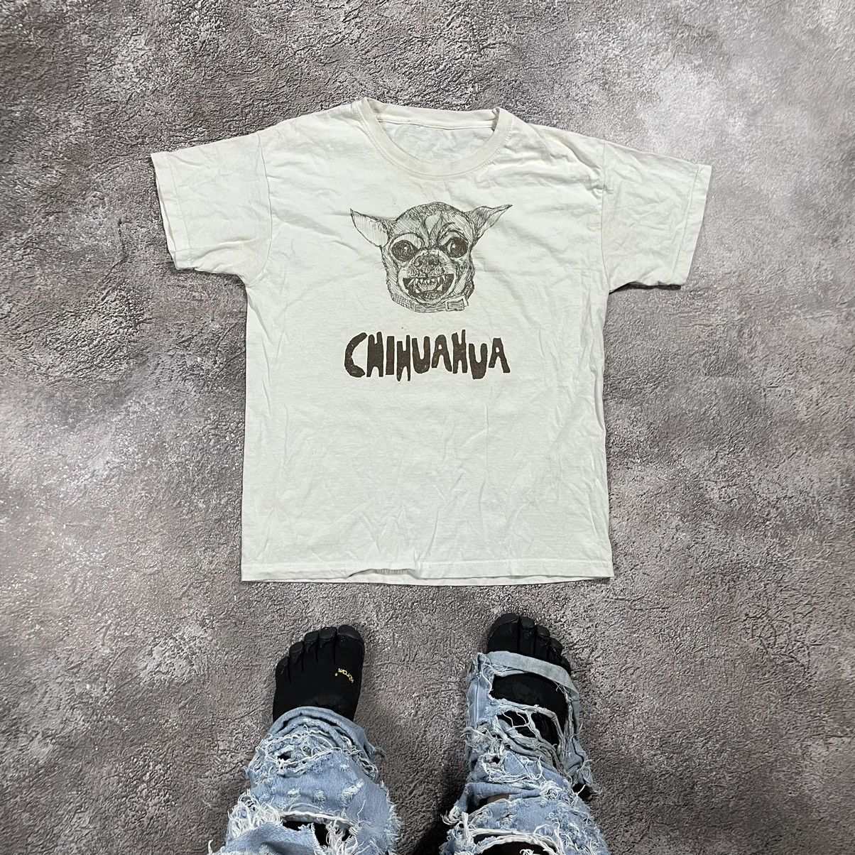 Vintage Y2K ADULT TEE SCREAMER FACE DOG M