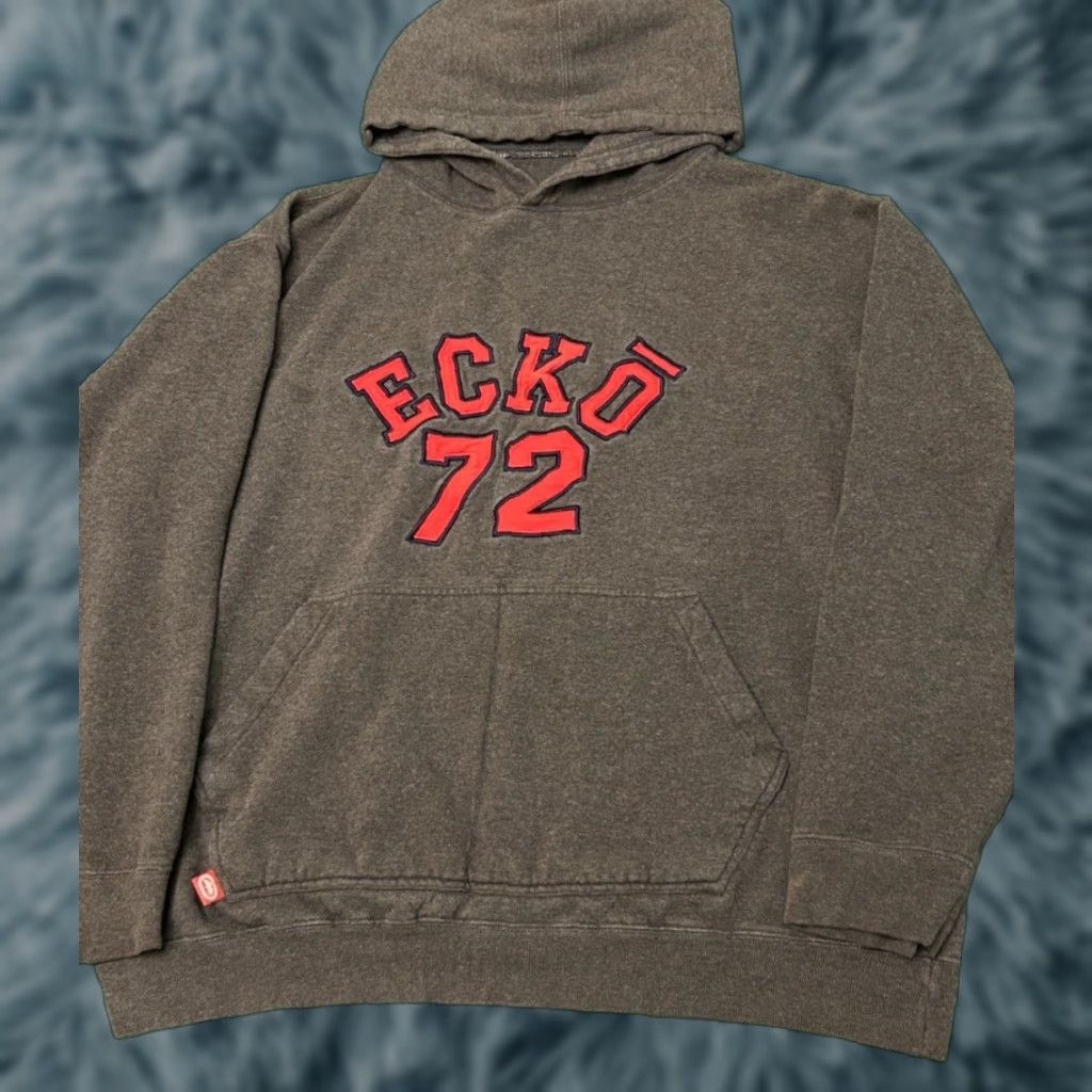 Ecko Unltd. VINTAGE Ecko Unltd Hoodie Jacket Mens XL Gray Hip Hop 90s Grunge Punk Y2K Skater Logo Pullover Size XL Mens Size US XL / EU 56 / 4 - 1 Thumbnail