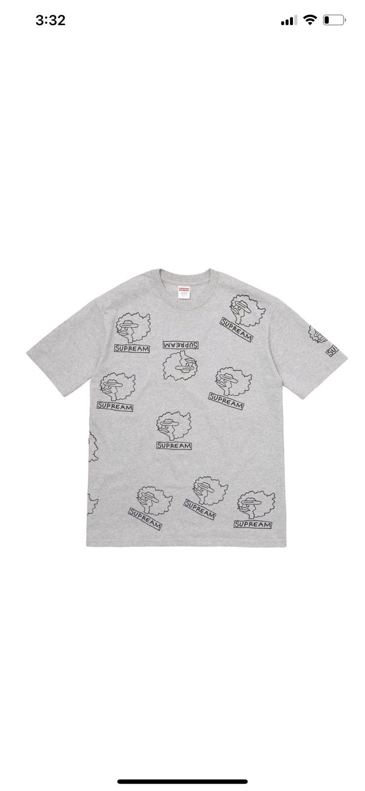 Supreme Supreme Gonz Heads Tee Grey Size M Size US M / EU 48-50 / 2 - 3 Thumbnail