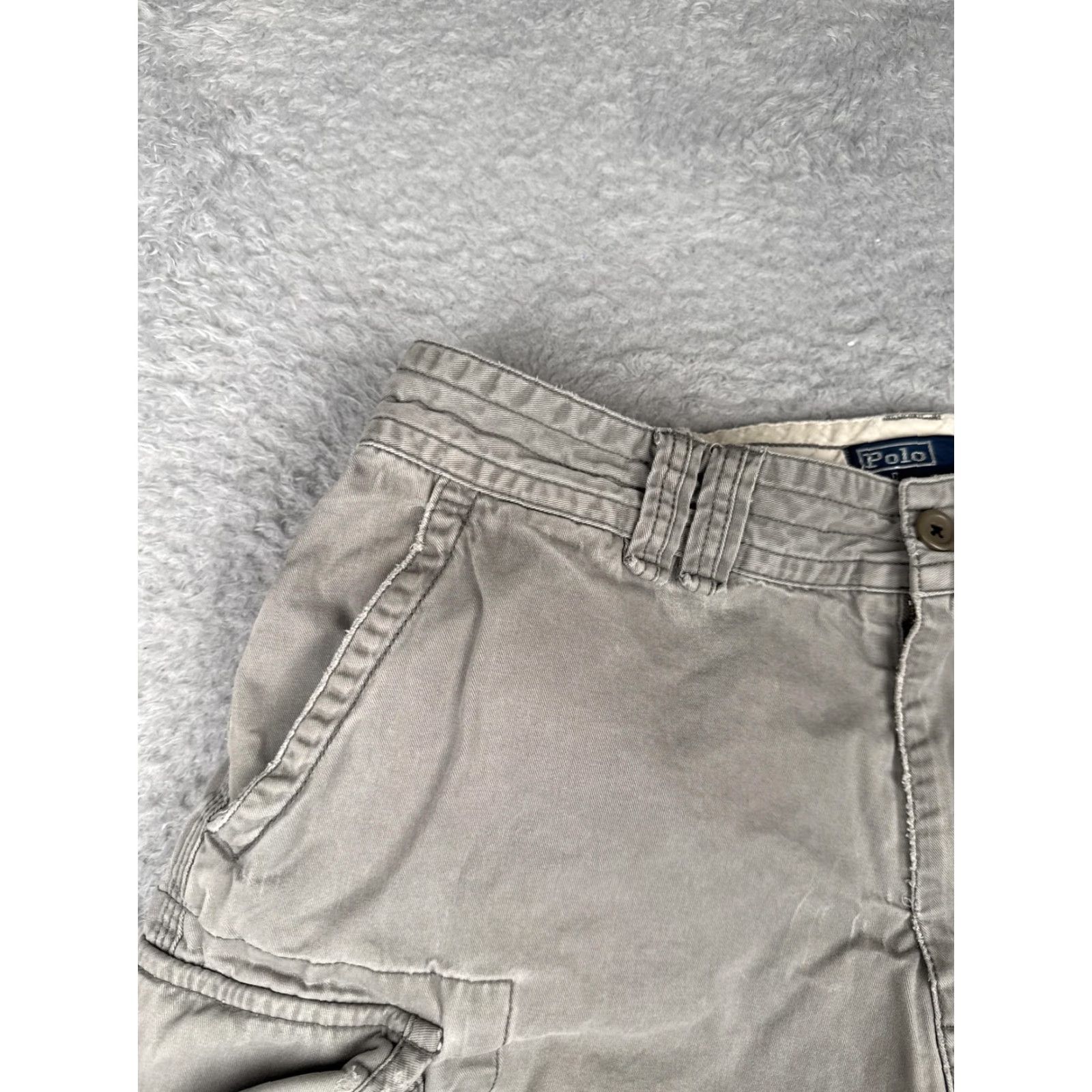 Polo Ralph Lauren Polo Ralph Lauren Shorts Men 36 Gray Cargo 100% Cotton Utility Pockets Casual Size US M / EU 48-50 / 2 - 4 Thumbnail