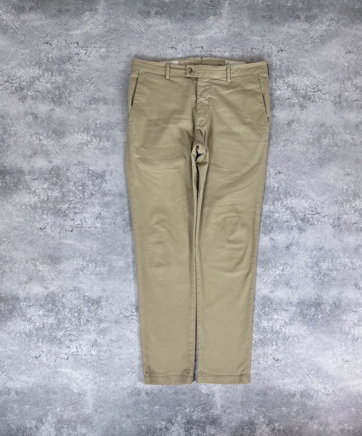 Other Cruna Men’s Beige Brown Chino Pants Trousers Cotton Blend Size US 34 / EU 50 - 1 Thumbnail