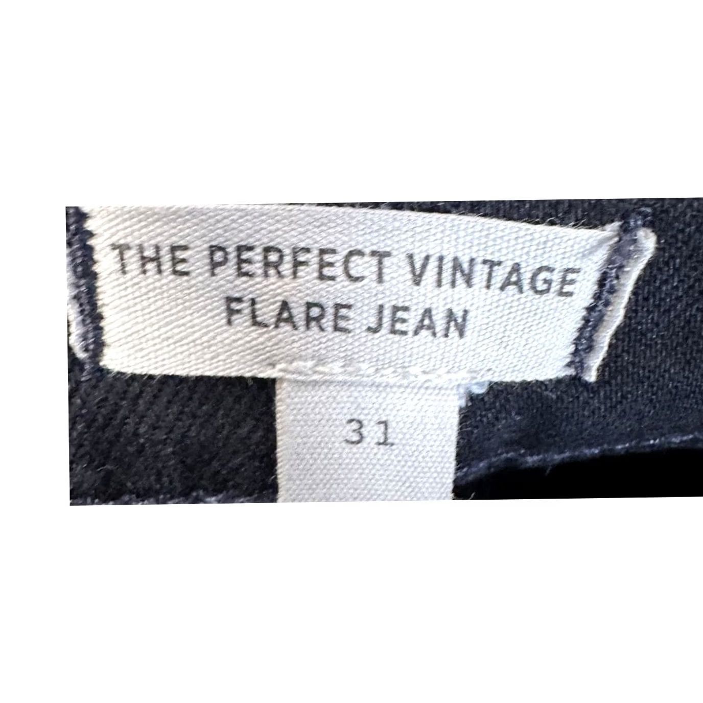 Madewell VINTAGE Madewell The Perfect Vintage Flare Jeans Women 31 Black Wide-Leg Denim Pants NEW Jeans Women 31 Black Wide-Leg Flare Vintage Madewell Size 24" / US 00 / IT 34 - 4 Thumbnail