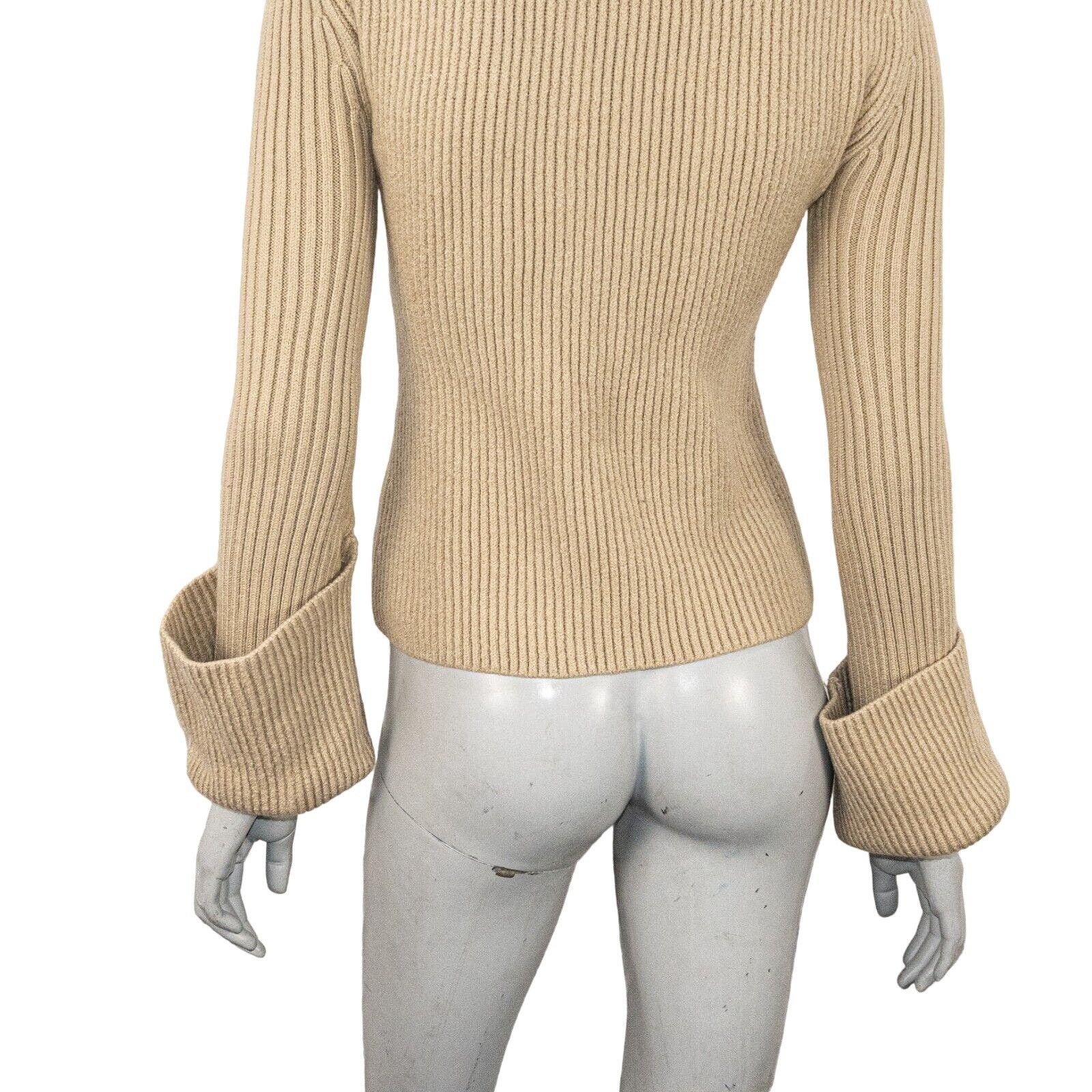 St. John ST JOHN Ribbed Wool Turtleneck Sweater oversize cuffs Size S / US 4 / IT 40 - 12 Thumbnail