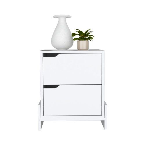 Designer × Homemade Nightstand Brookland, Bedside Table with Double Drawers and Size US L / EU 52-54 / 3 - 7 Thumbnail